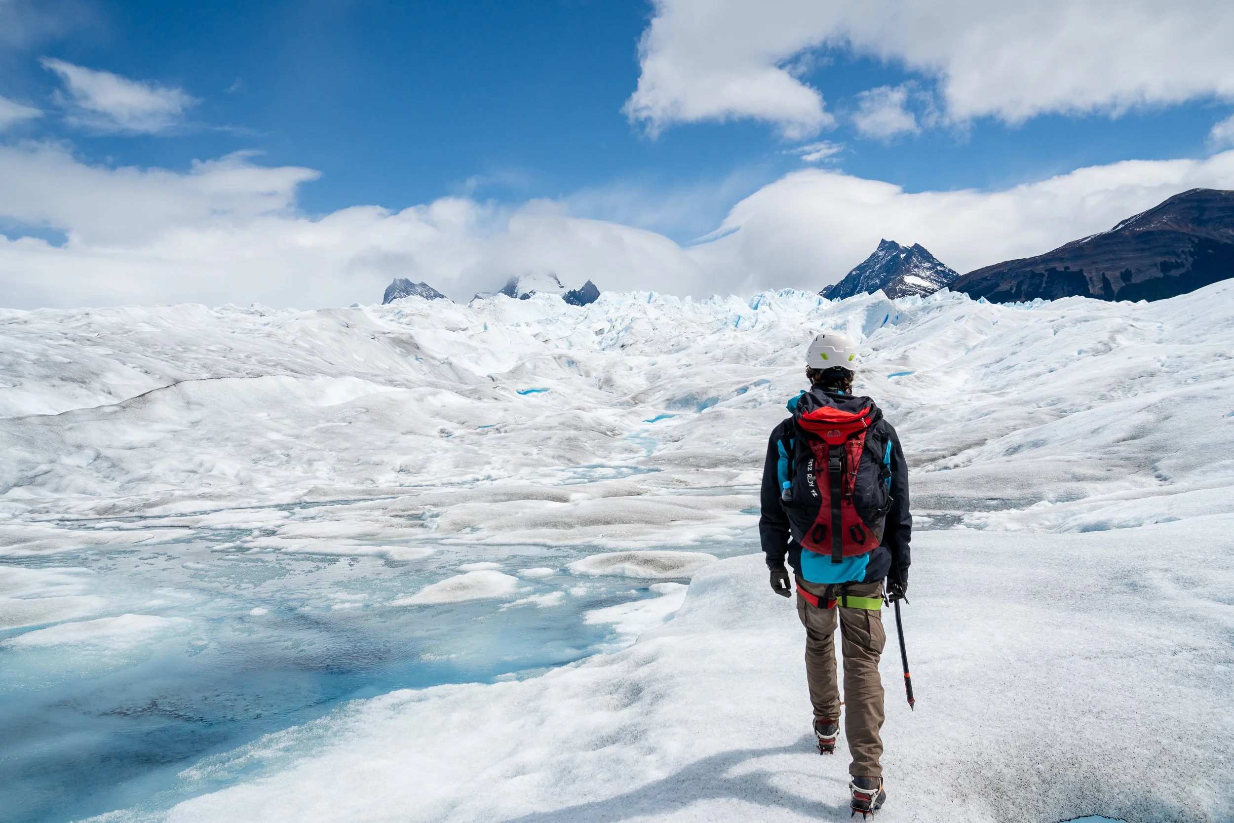 Ice trekking on Perito Moreno Glacier in Argentinian Pategonia