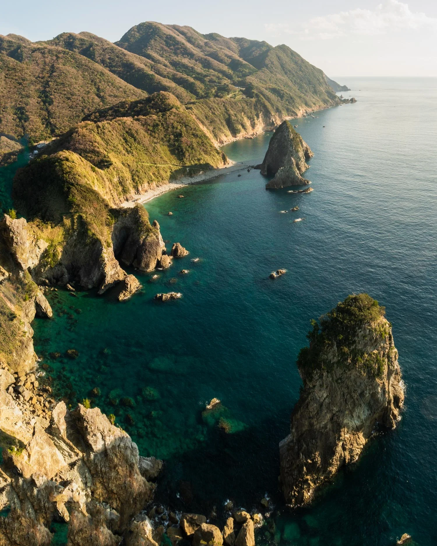 Senganmon Rocks in Shiuzoka, Japan