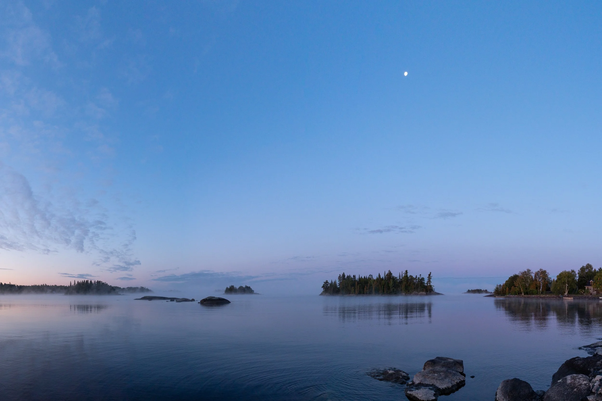 Lac St-Jean colours in Quebec, Canada early morning
