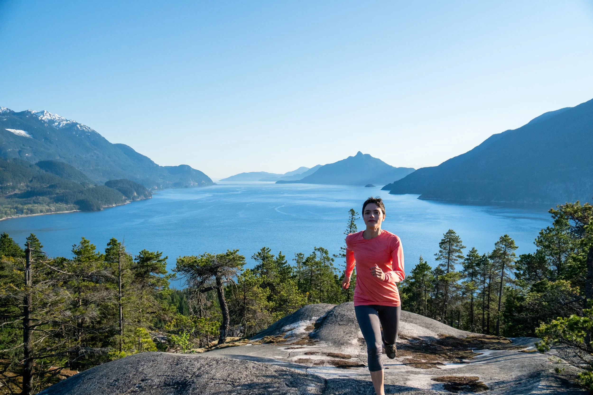 Trail Running in Saucony shoes in British Columbia