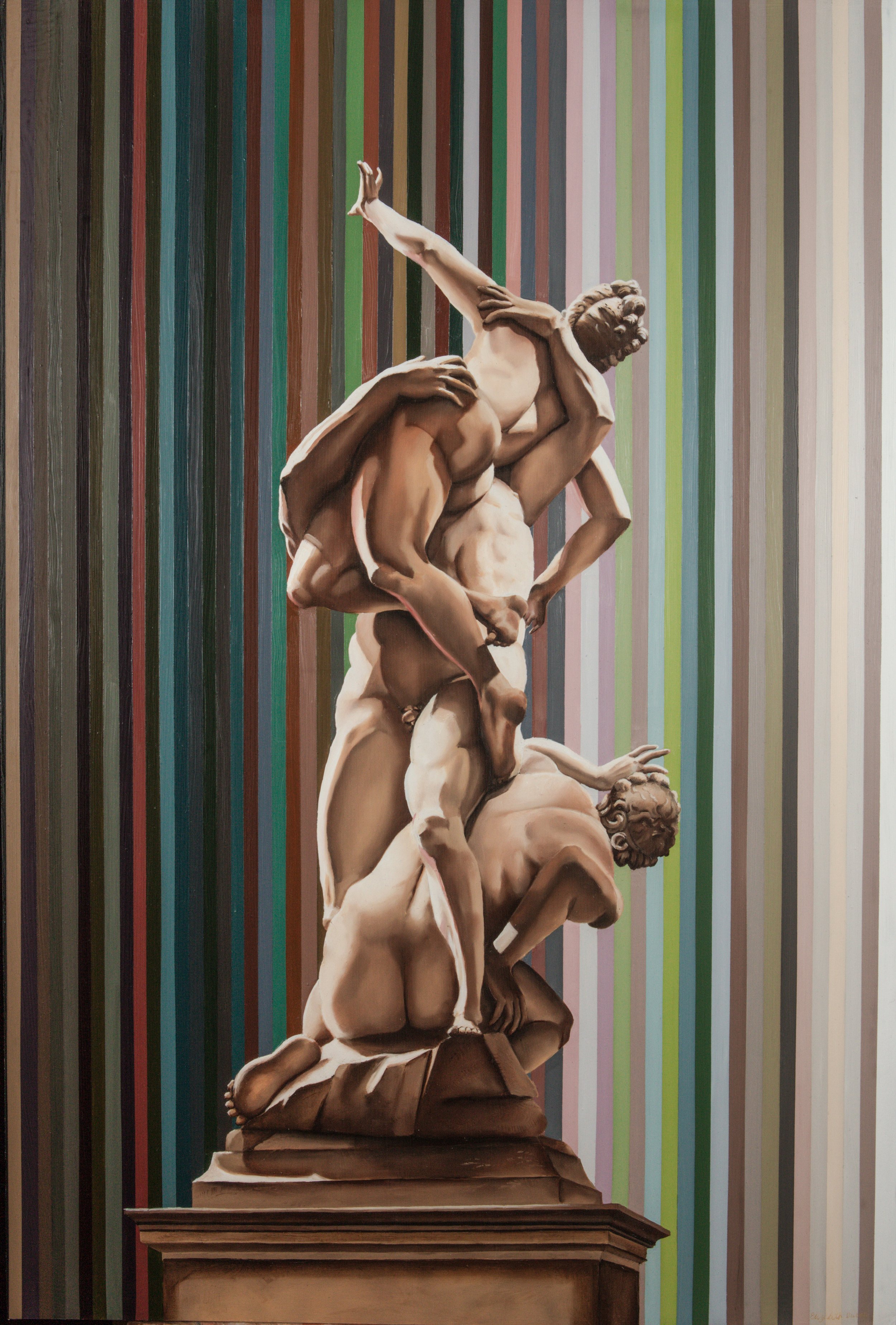 "Resistance & Retaliation"
Reference images include:
"Abduction of the Sabine Women"
Giambologna and
"Truth Coming from the Well Armed with Her Whip to Chastise Mankind" by
Jean-Léon Gérôme