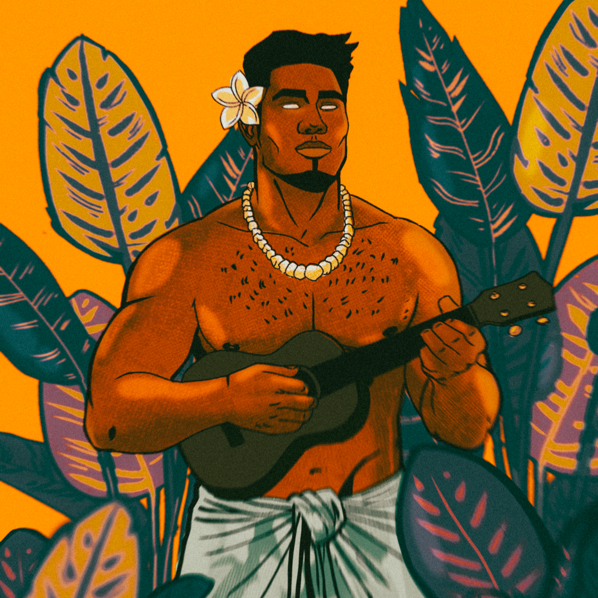 Ukulele - A3 Art Print