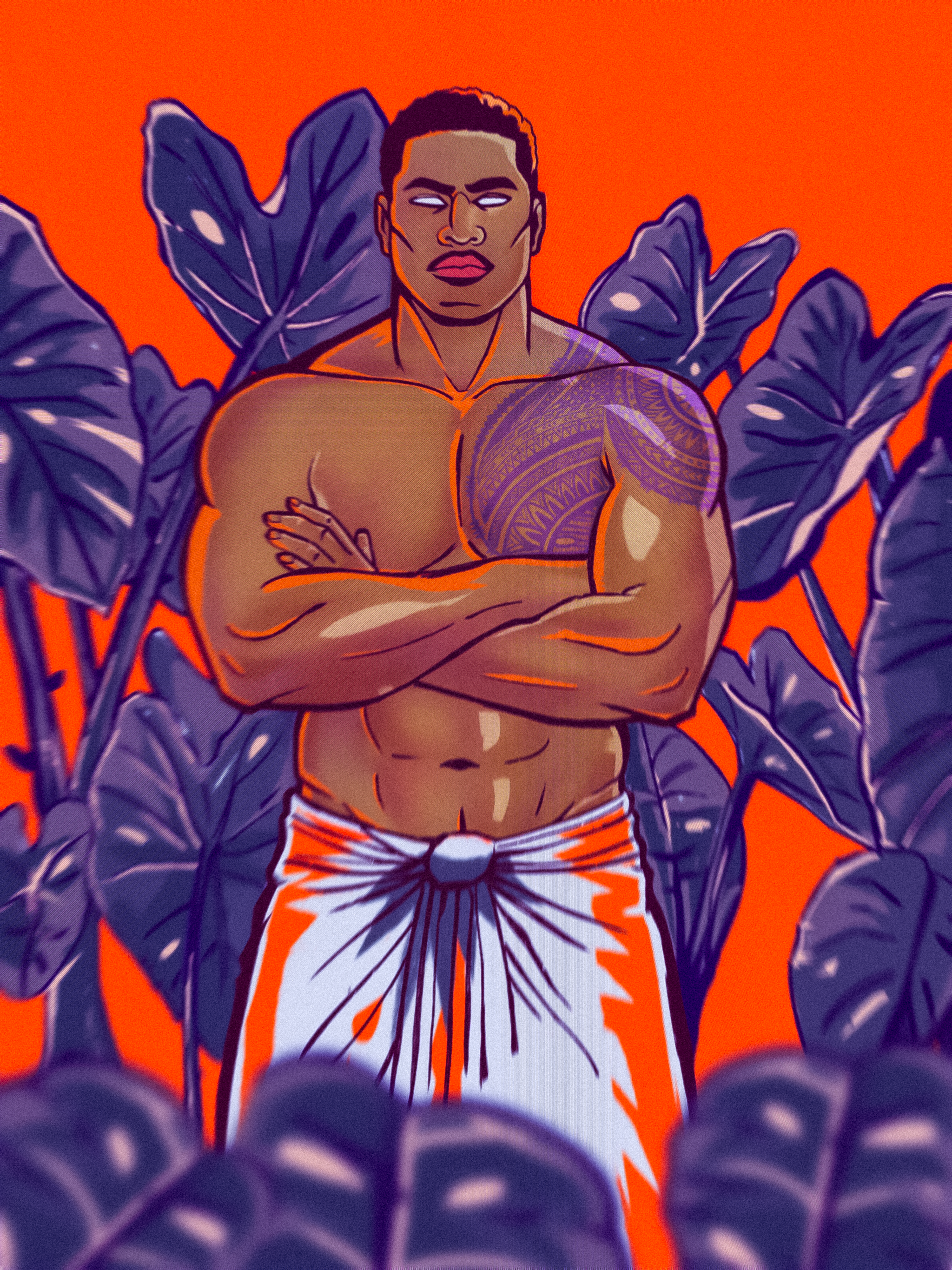 Taro Patch - A3 Art Print