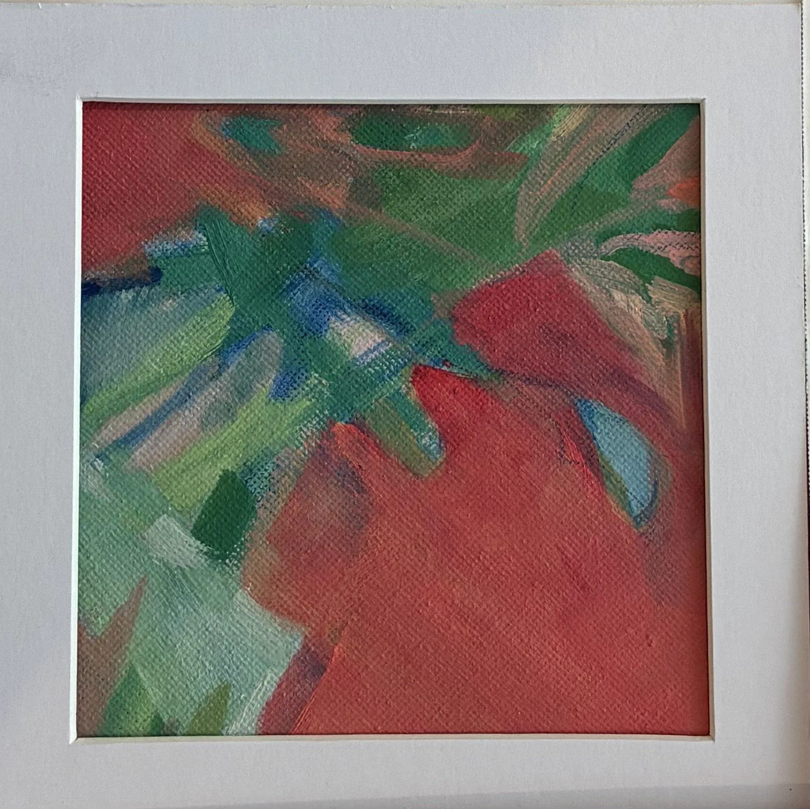 cut flowers #2 - 5x5 inches, oil on canvas, sold