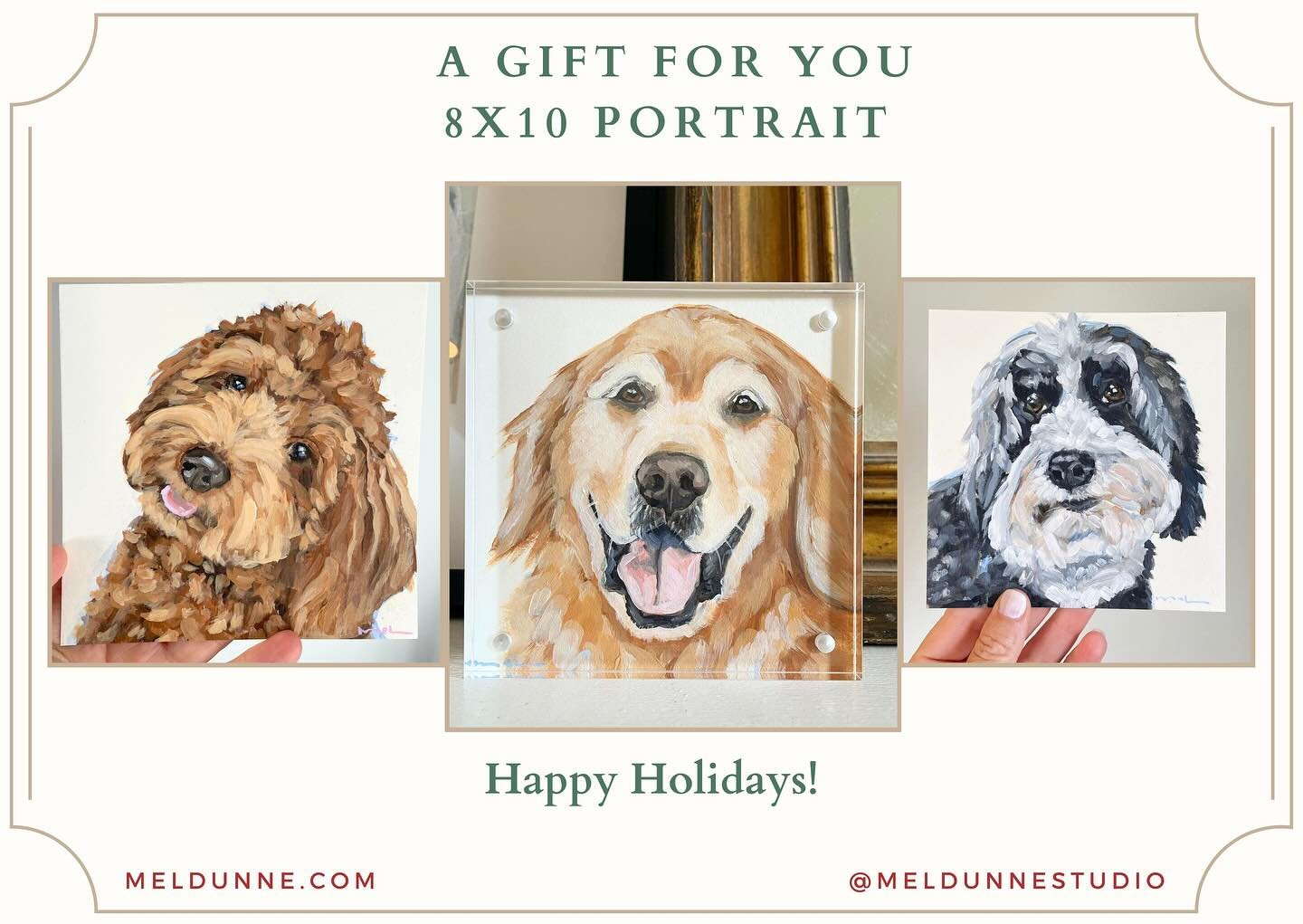 My commission deadline has passed but Gift Certificates are always available!❤️
Email me to purchase. hello@meldunne.com

#christmasgiftideas #doglovergift #dogloversfeed #doglovergifts #giveart #giveartforchristmas #artgifts #doggifts