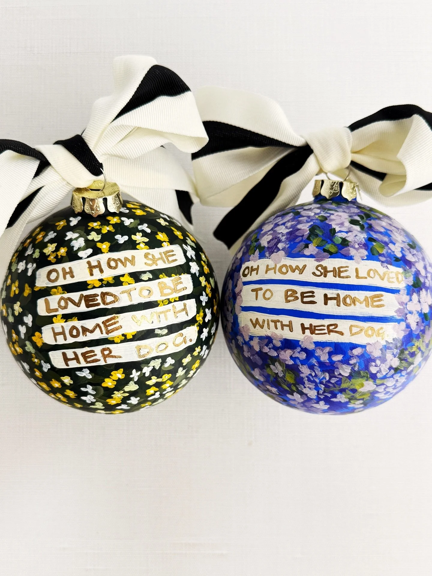 GIVEAWAY to celebrate my holiday shop opening on Thursday! In the spirit of giving, you will win one ornament to keep and one to give to the homebody, dog lover in your life. ❤️❤️

TO ENTER: Like this post, follow me, and tag a friend. Winner will be