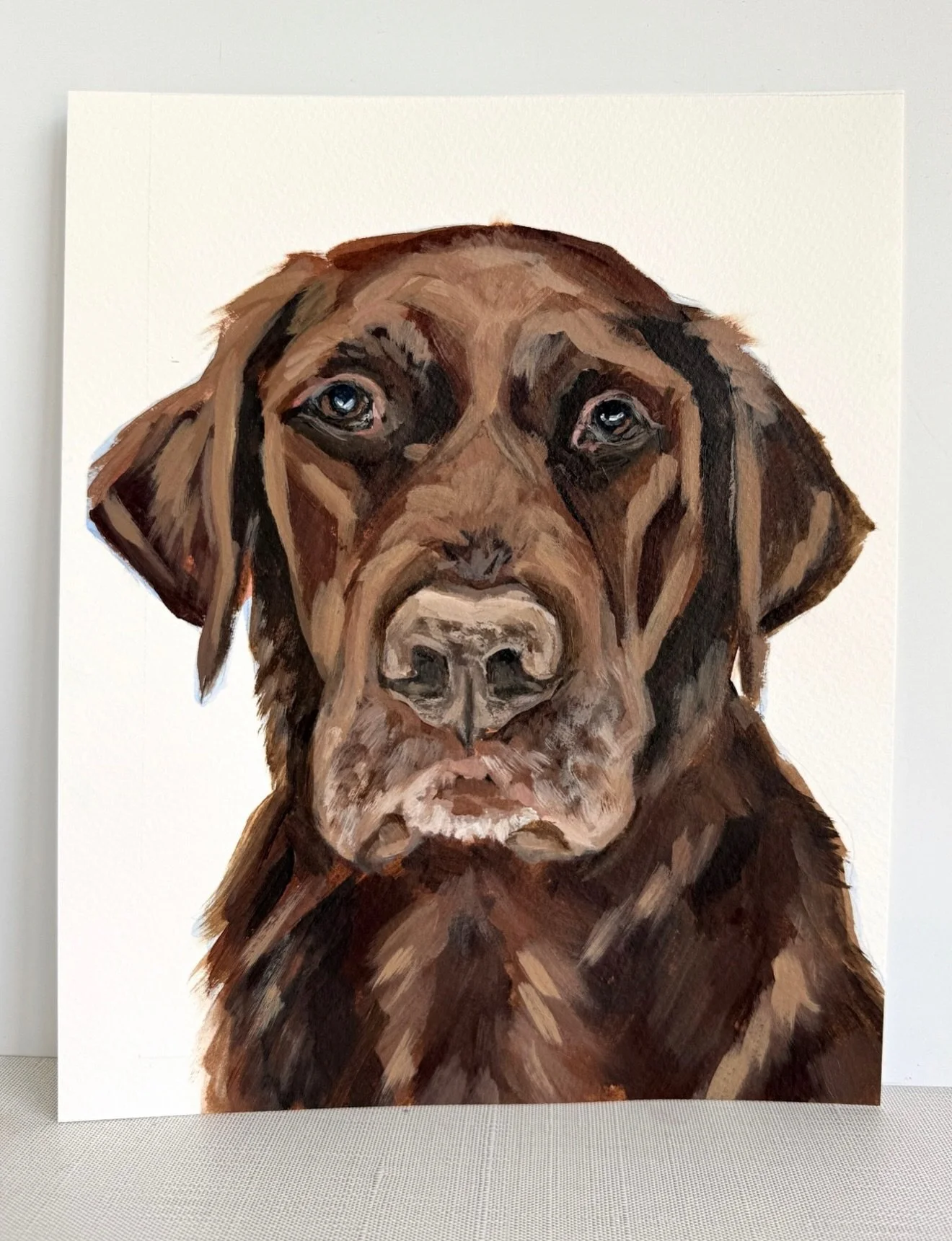 Weller 🤎 8x10 on paper 

#chocolatelabsquad #chocolatelablovers #giftjoy #gifthappiness #doglovergift