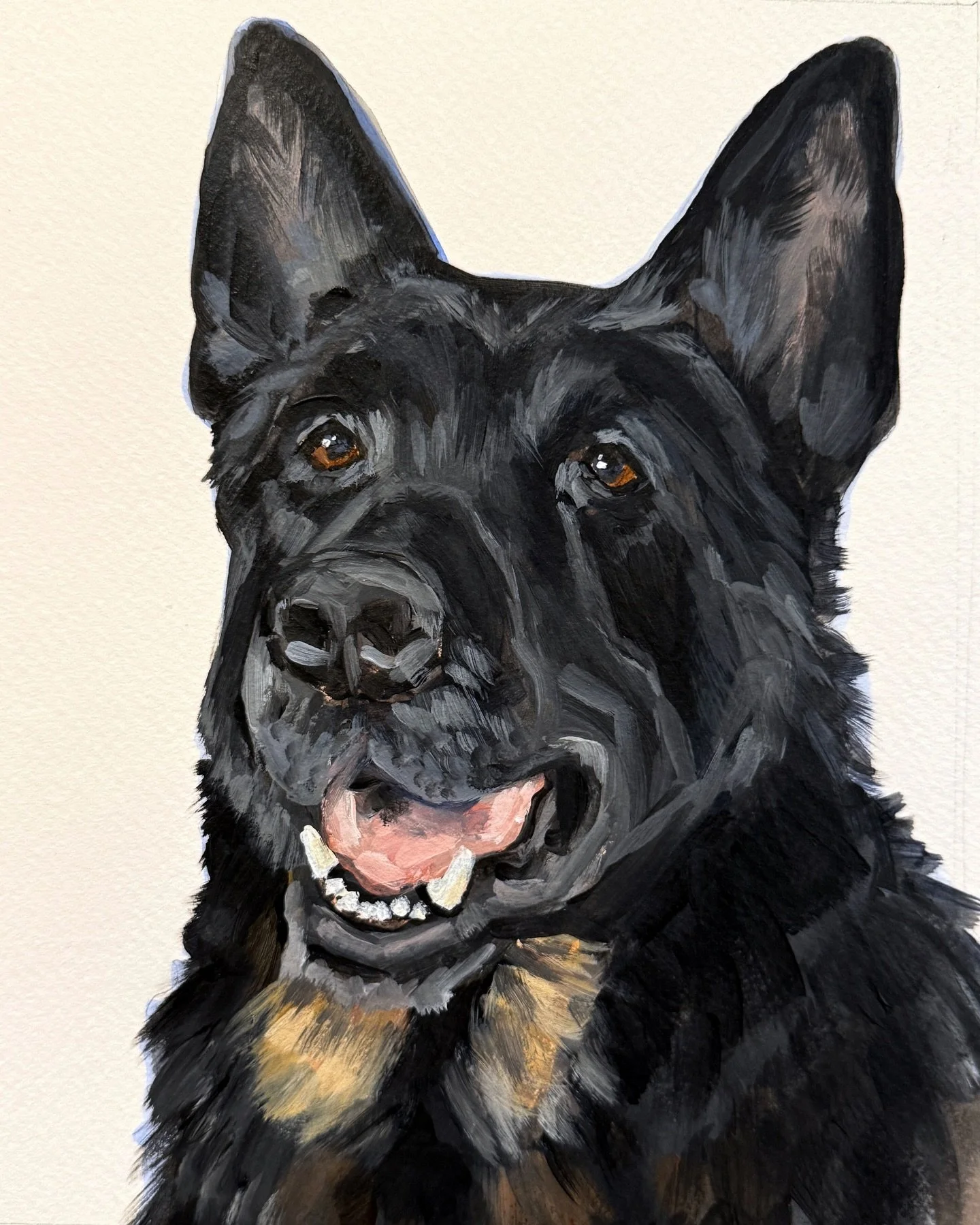 A portrait of the most handsome boy for a bday surprise. Vito, 8x10 on paper 🖤

#alldogsgotoheaven #blackgermanshepherd #gsdforlife #gsdoftheday #giftjoy