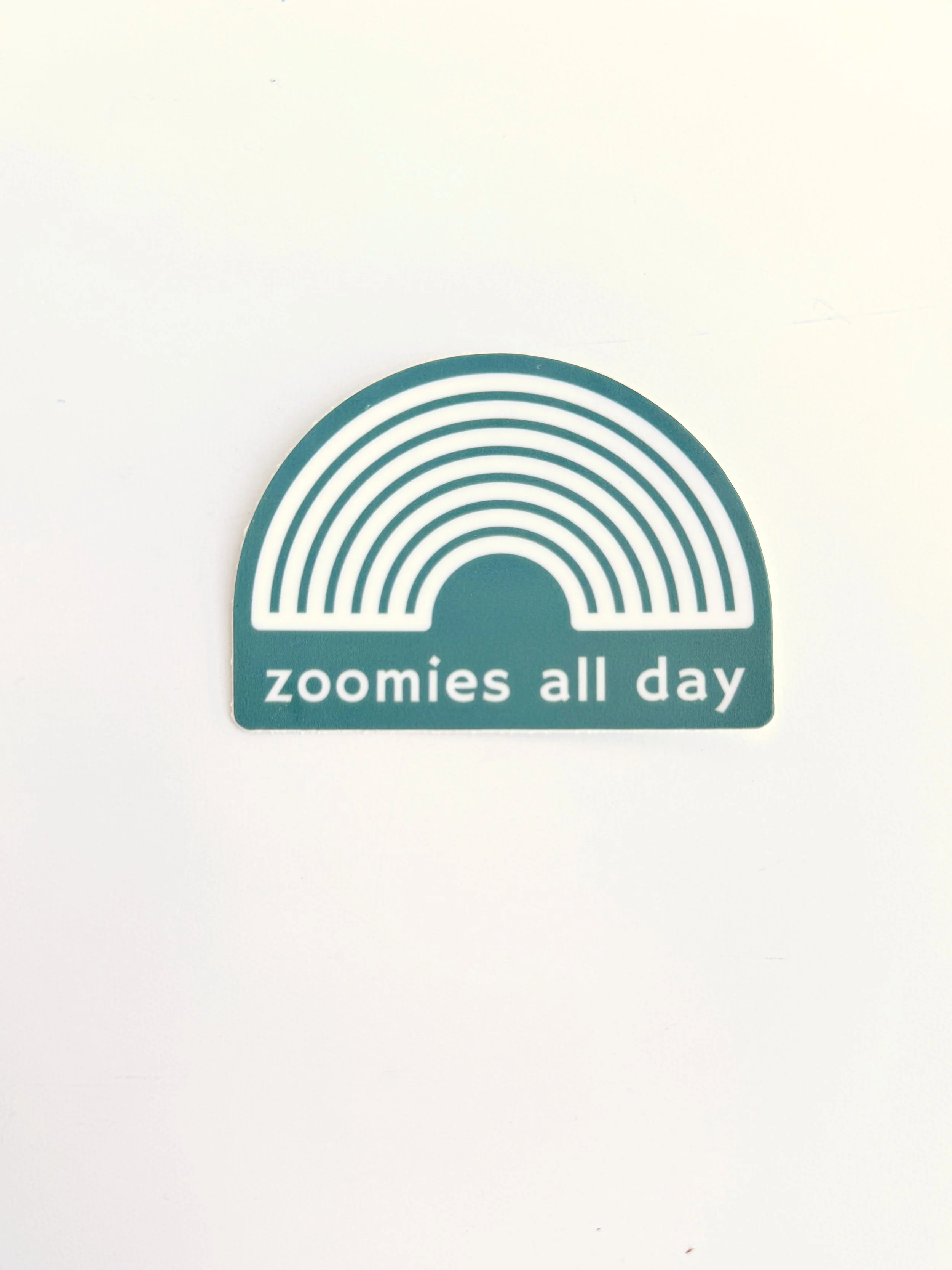 Green Rainbow Zoomies Sticker