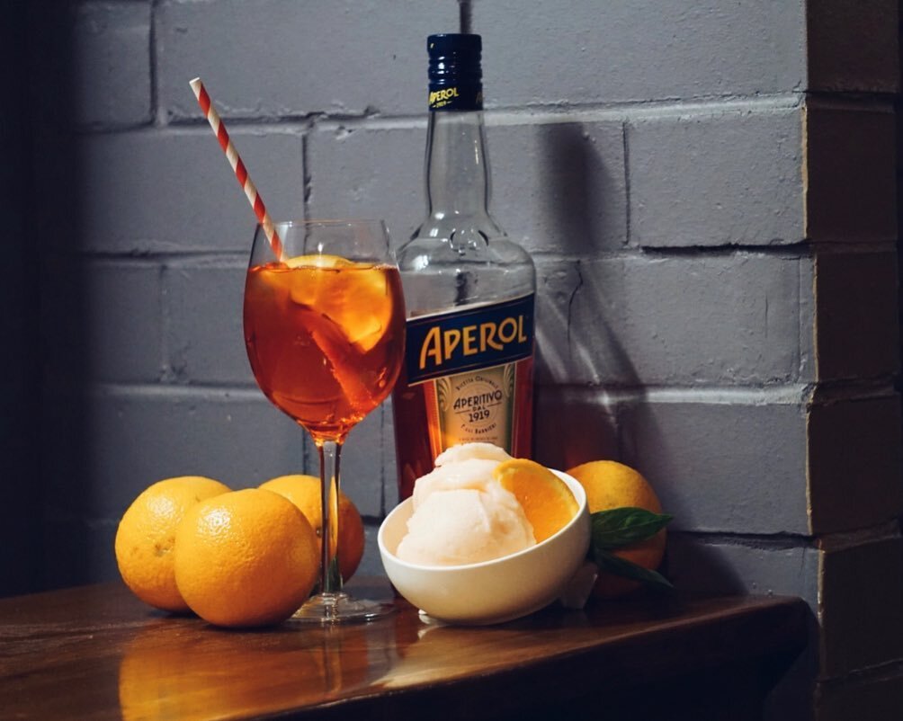 New flavour alert 💥🍹 Have you tried our Aperol spritz sorbetto ? @aperolspritzau #sorbet #spritz #aperol