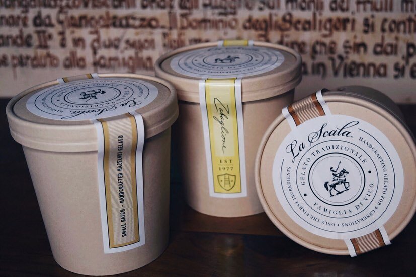 Our artisan gelato now stocked at @broomesfruitveg &amp; @lapiccolagrosseria  #nocciola #zabaglione #cioccolato