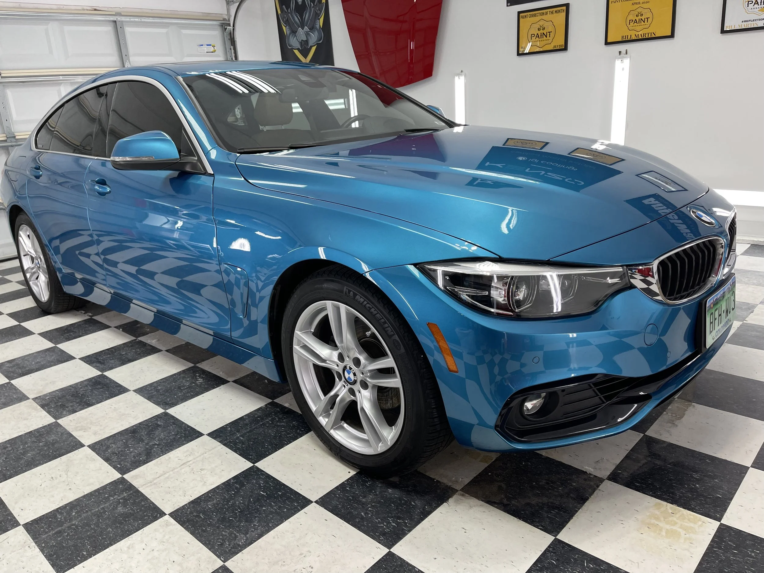 Blue BMW