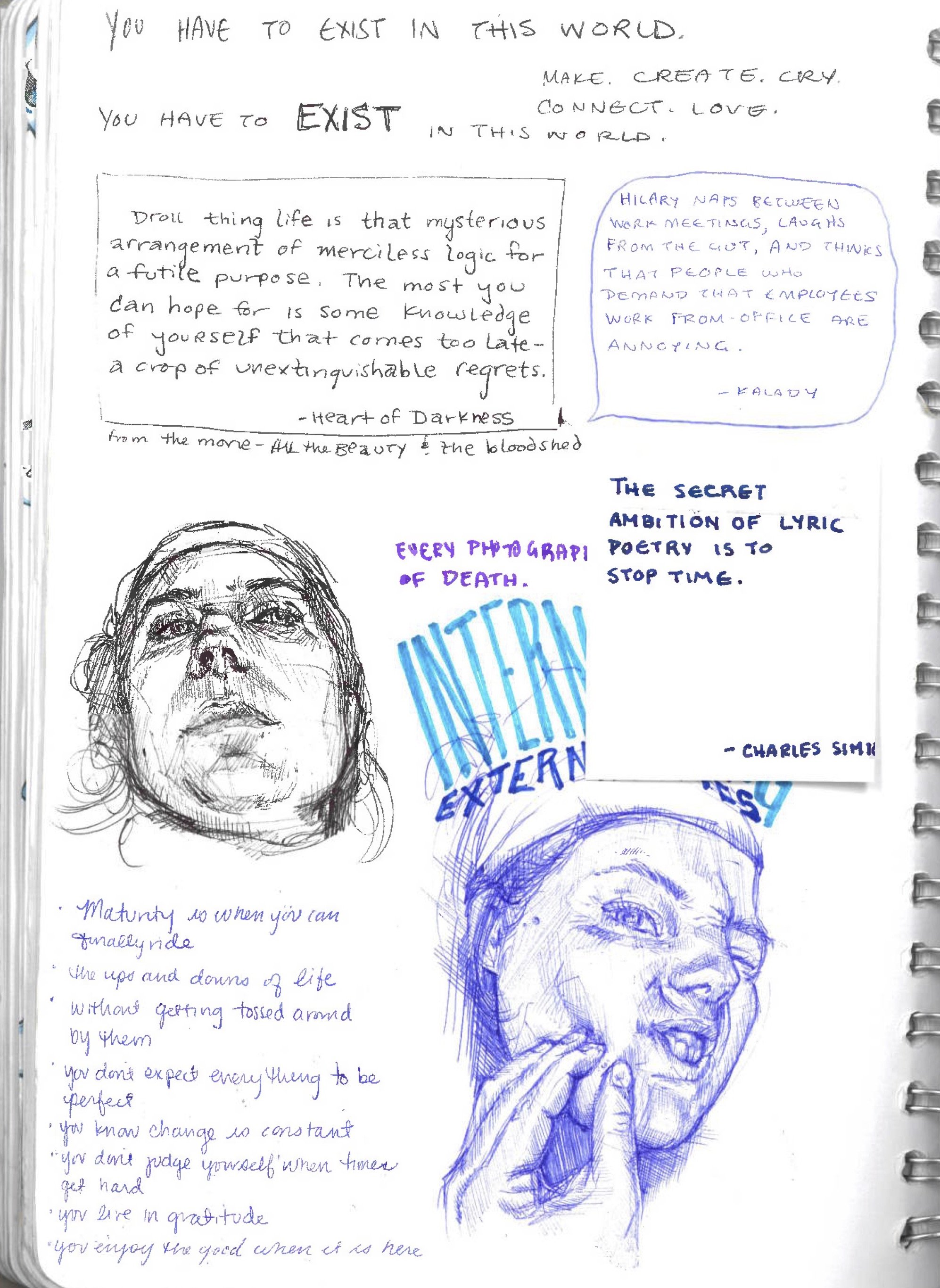 NYC - pen, collage 2023