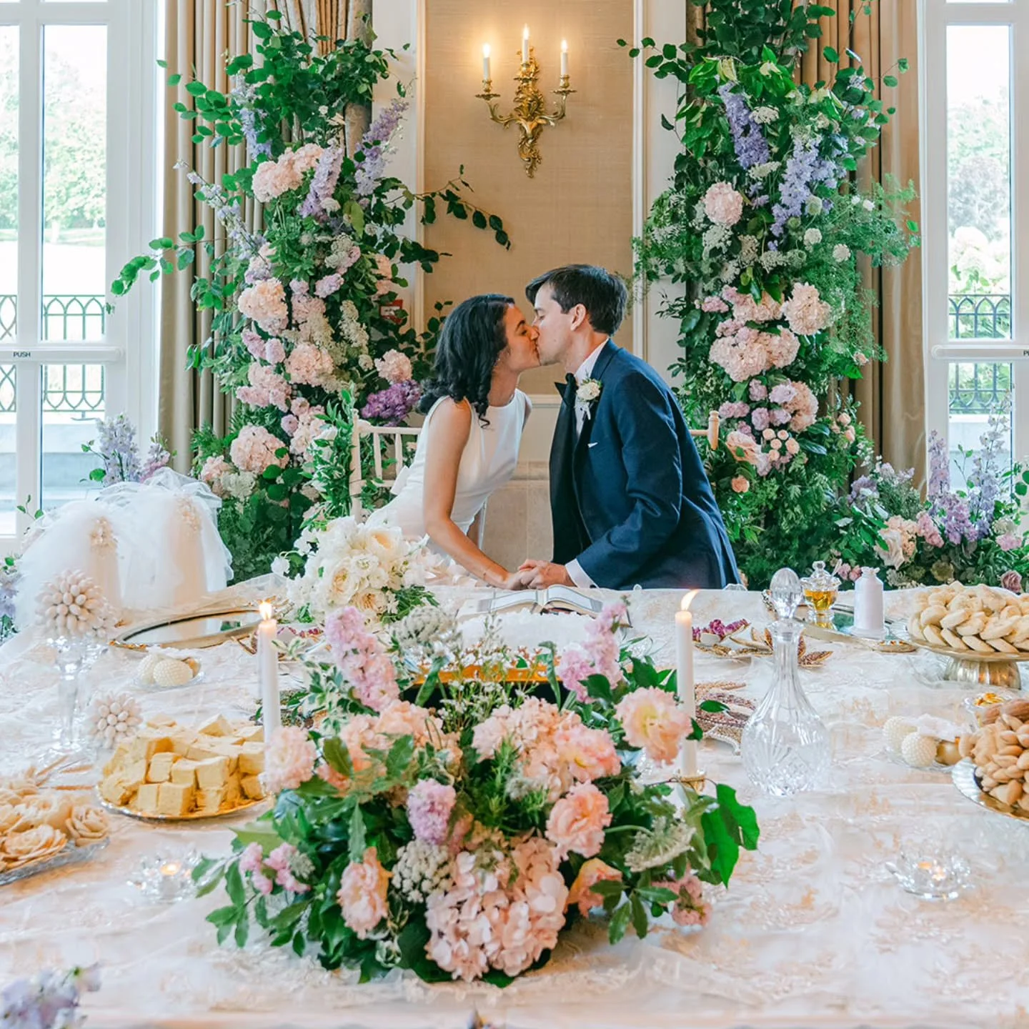 Haley and Robert had not one but two ceremonies - a traditional Catholic ceremony followed by a Persian sofreh at Adare Manor. And this is something I deeply admire about my destination wedding couples - there is a familiar structure to a wedding day