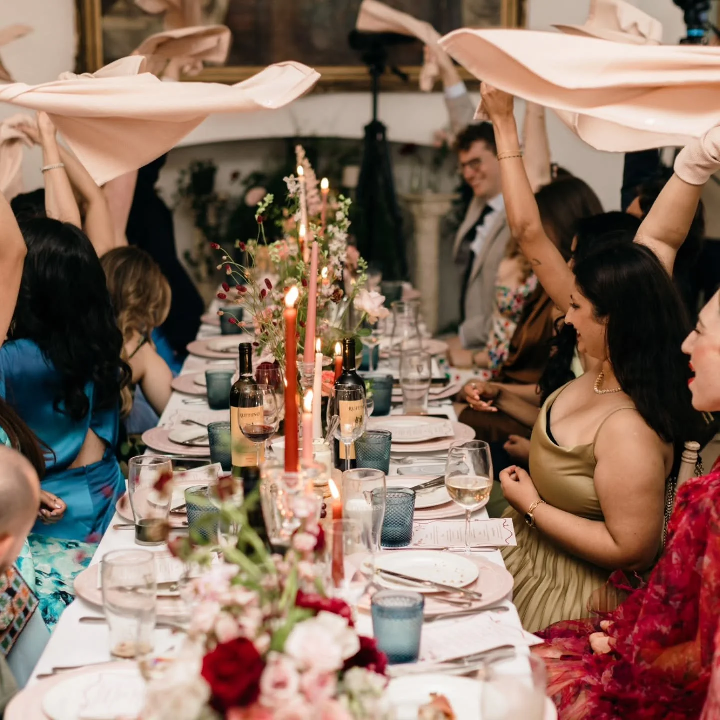 The flowers, the candlelight, the colour - none of it is just decoration, it's the architecture of a feeling 🖤

Photo @michellepruntyphotography 
Venue @gloster_house 
Florals @wild_bunch_flowers 
Catering @greenolivecatering.ie
Design and styling @