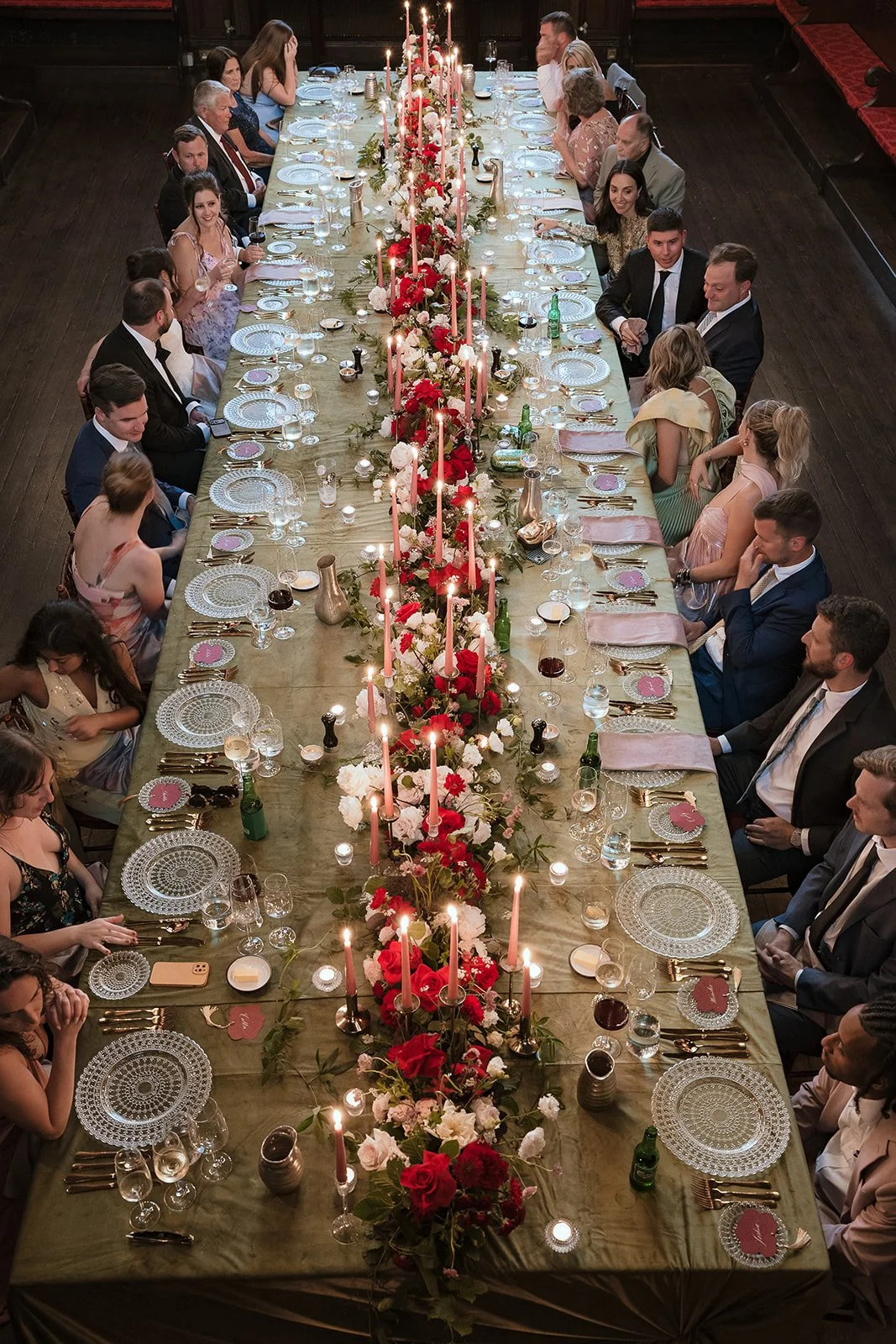 Wedding dinner in Lismore Castle