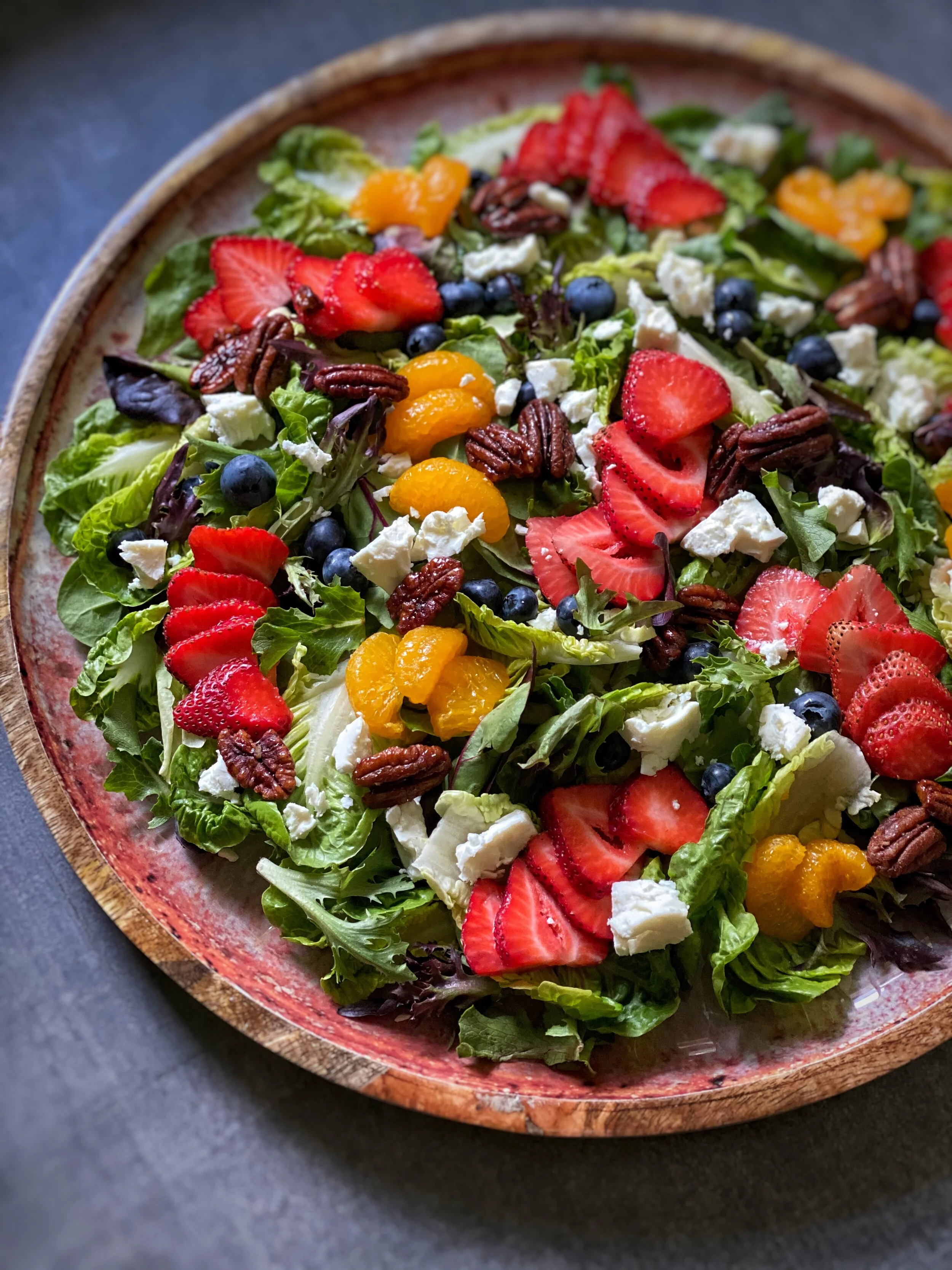 Summer Salad with Strawberry Vinaigrette