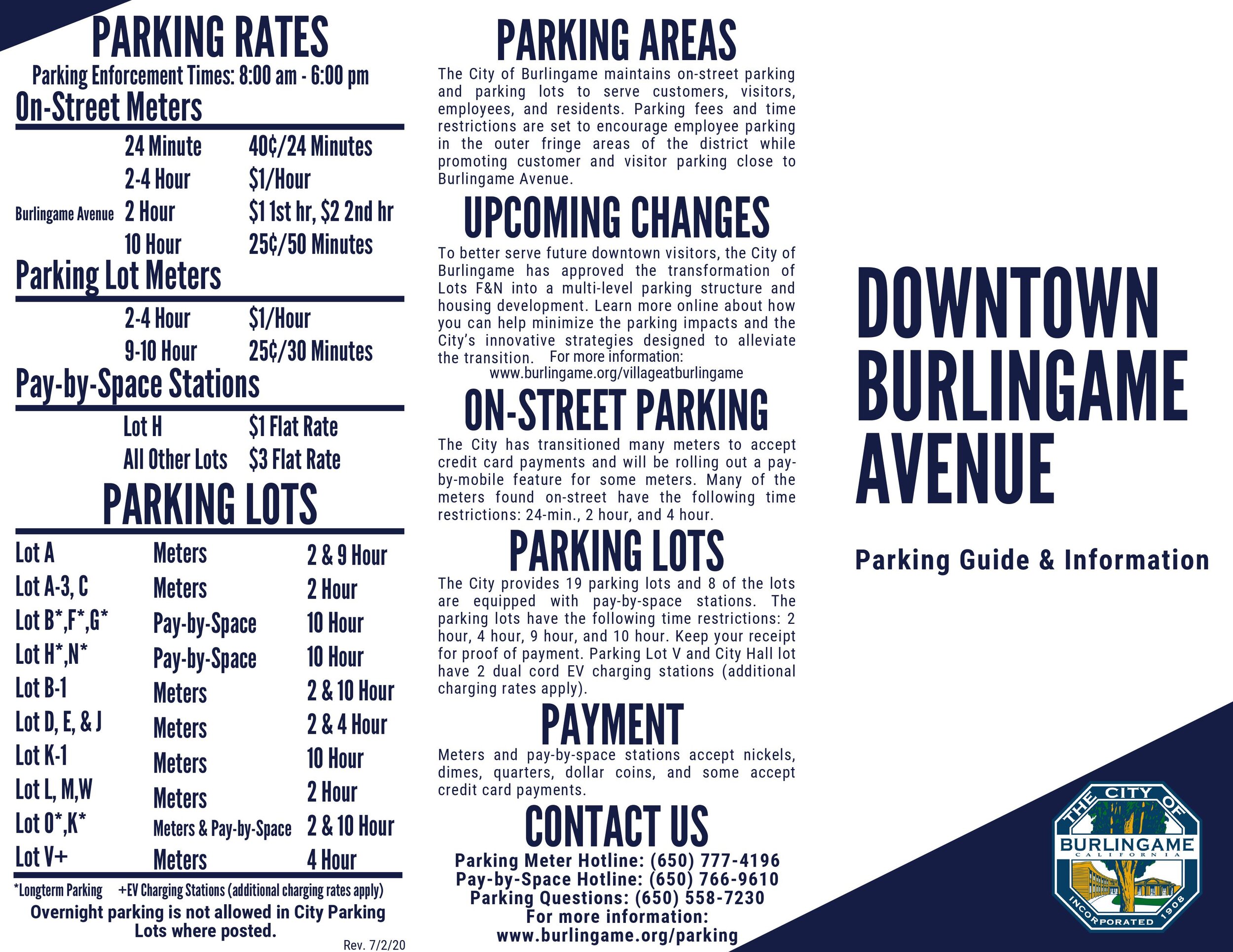 Parking Garages and Fees Information