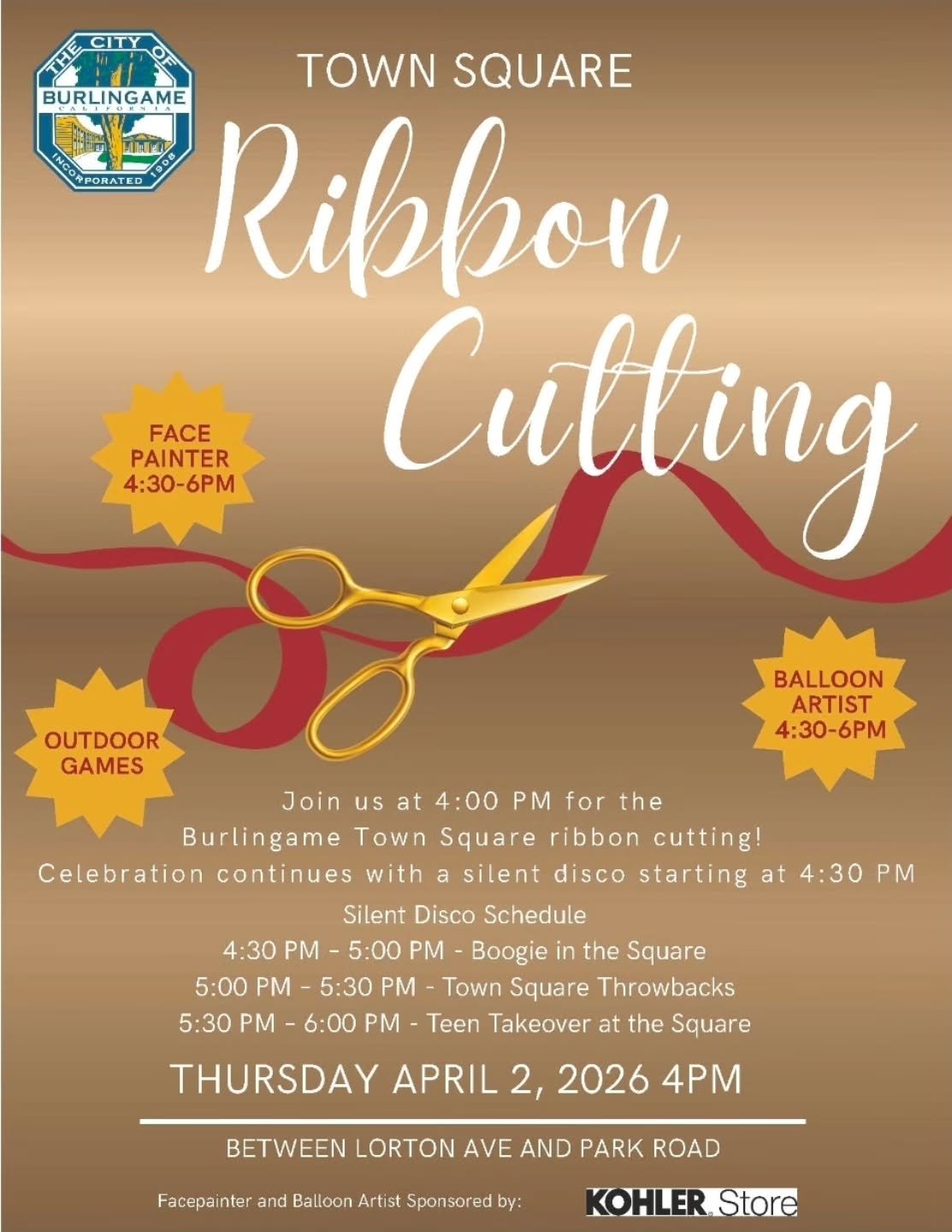 We are excited to be a part of welcoming our community to celebrate this special day.
We hope to see you there. Tag your friends below, and help spread the word!

#ribboncutting #facepainting #balloonartist #community
