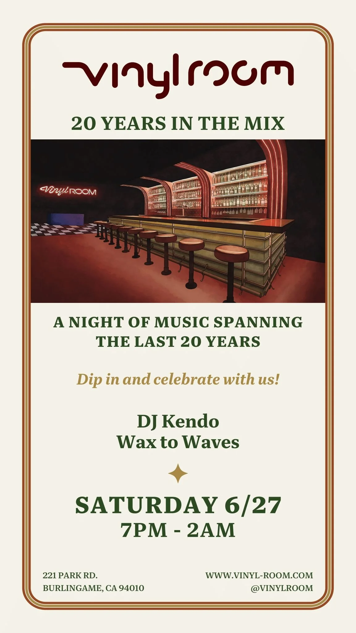 20 Years in the Mix - Vinyl Room Night of Music