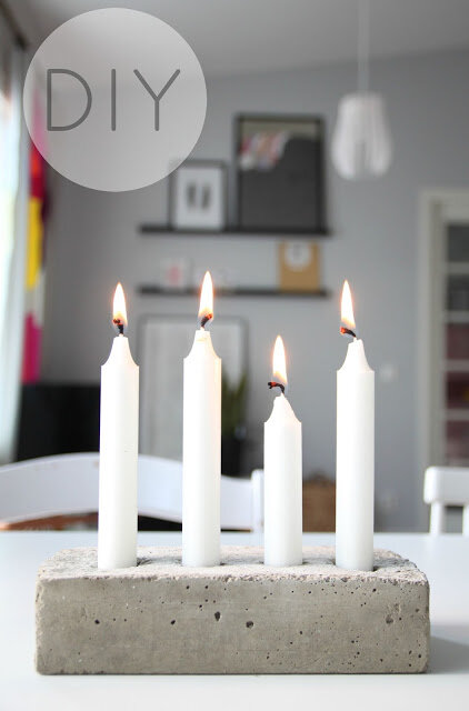 DIY betonikynttelikkö