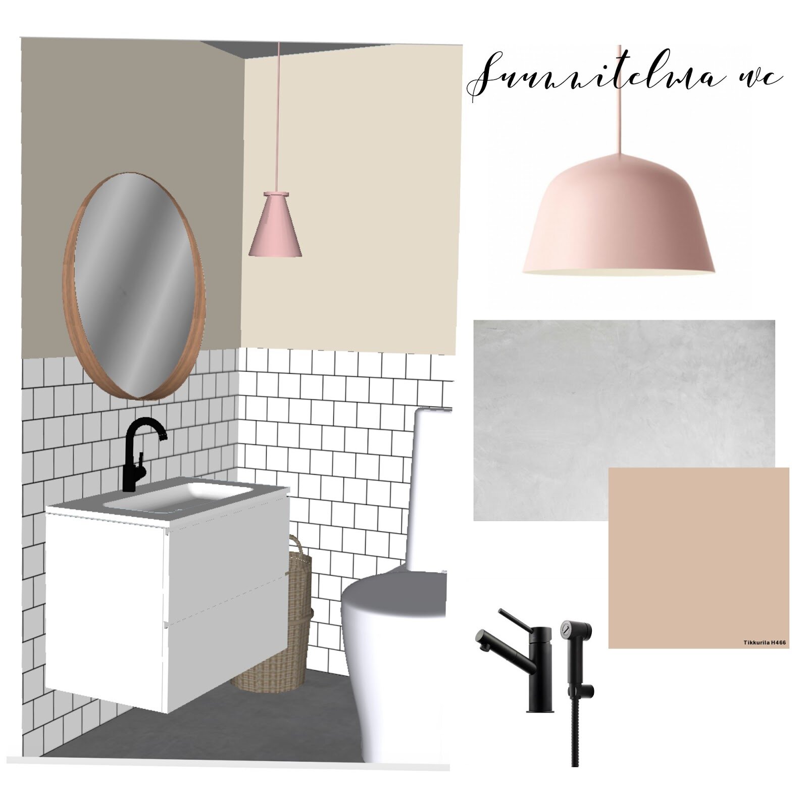 Moderni wc // suunnitelma