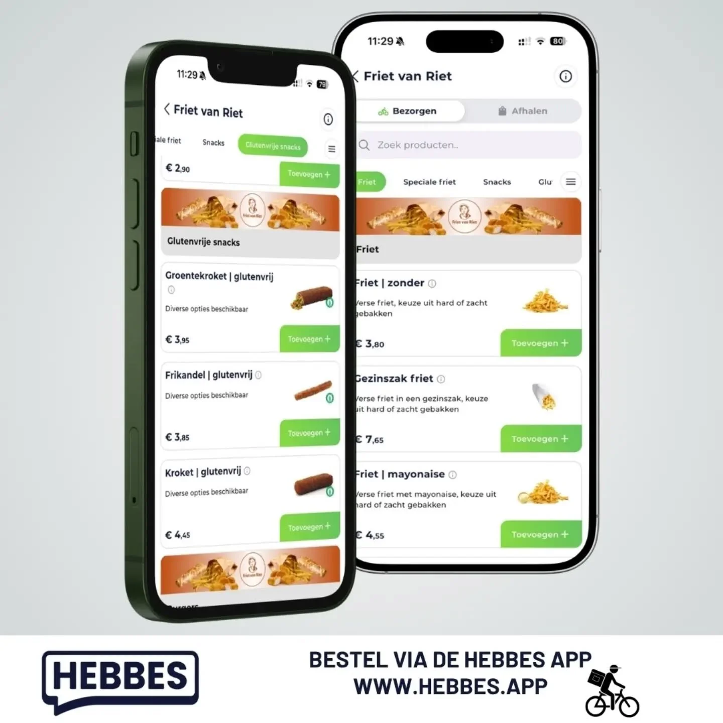 🚨🚲🍟Vanaf vandaag werken we ook met de lokale bezorgdienst van Hebbes.&nbsp;🚲🍟🚨

Smakelijk eten!

Zie link in bio
