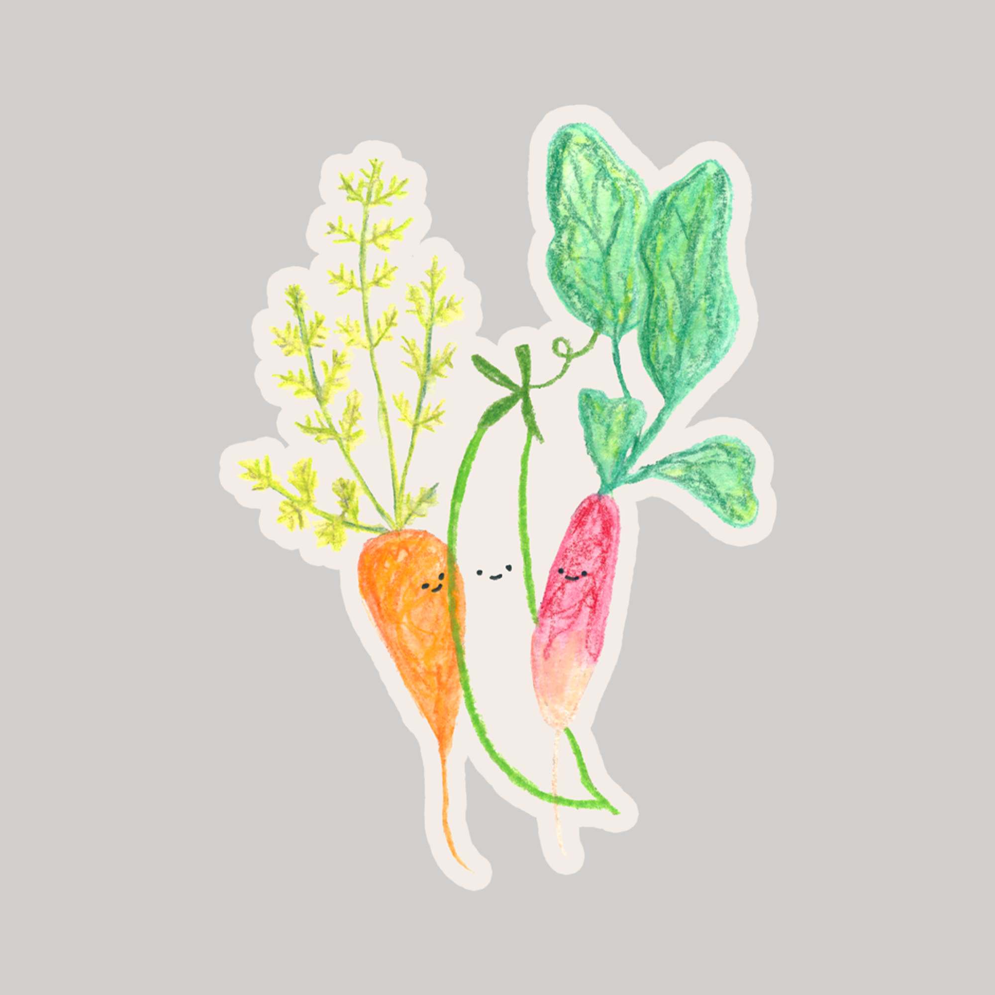 Pea Companion Sticker