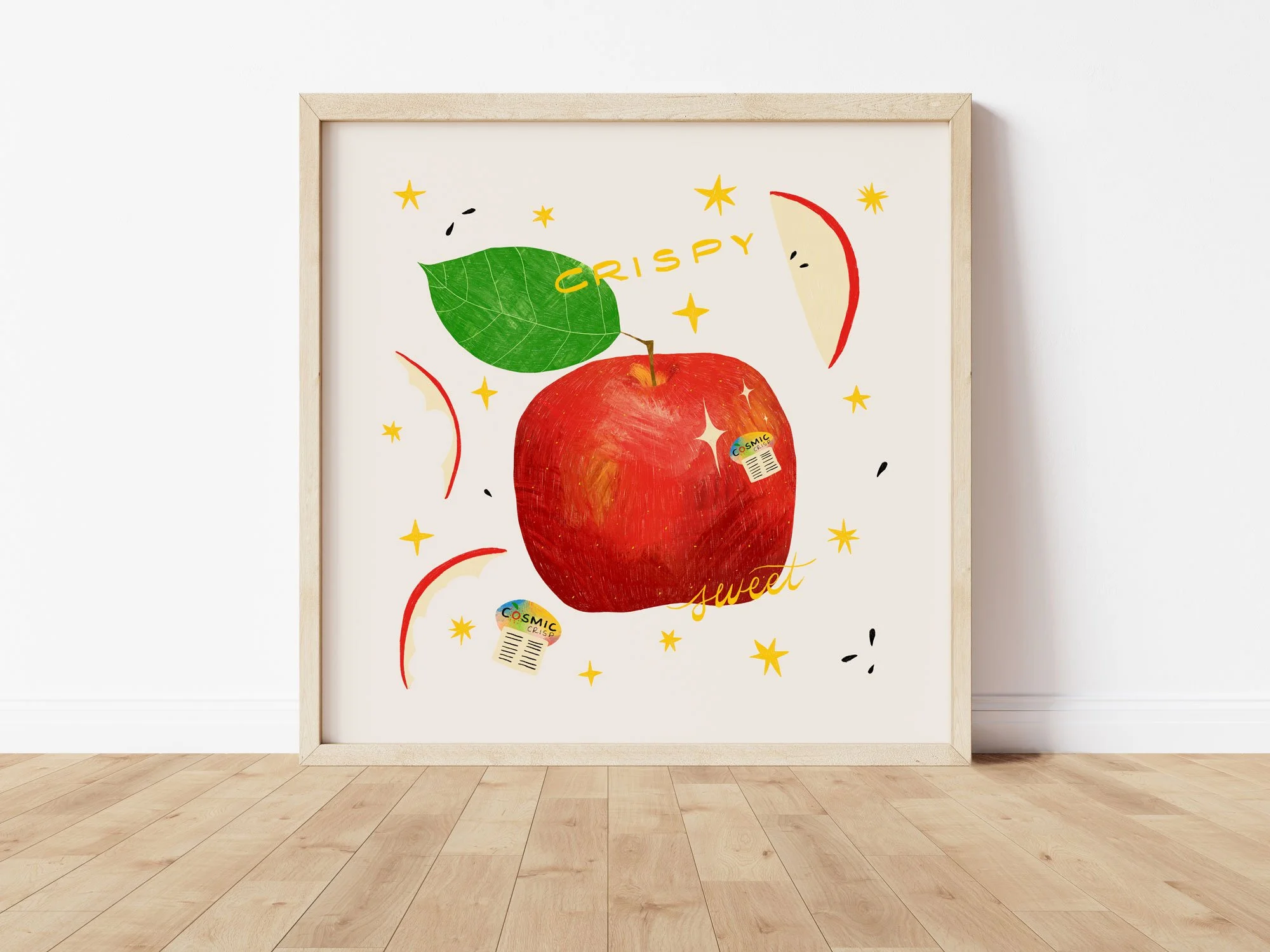 Cosmic Crisp Apple Art Print - Square
