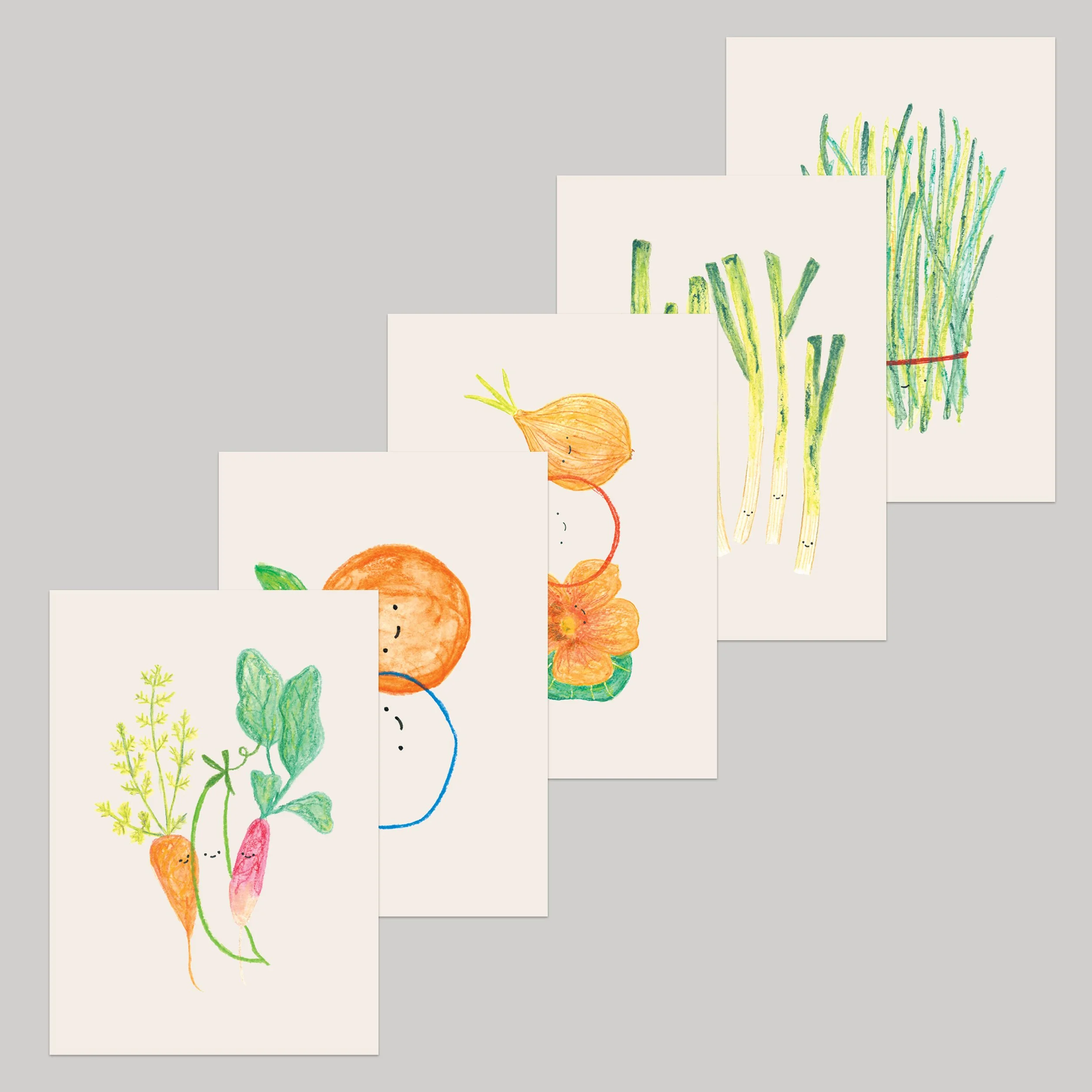 Garden Sketches - Set of 5 Cards