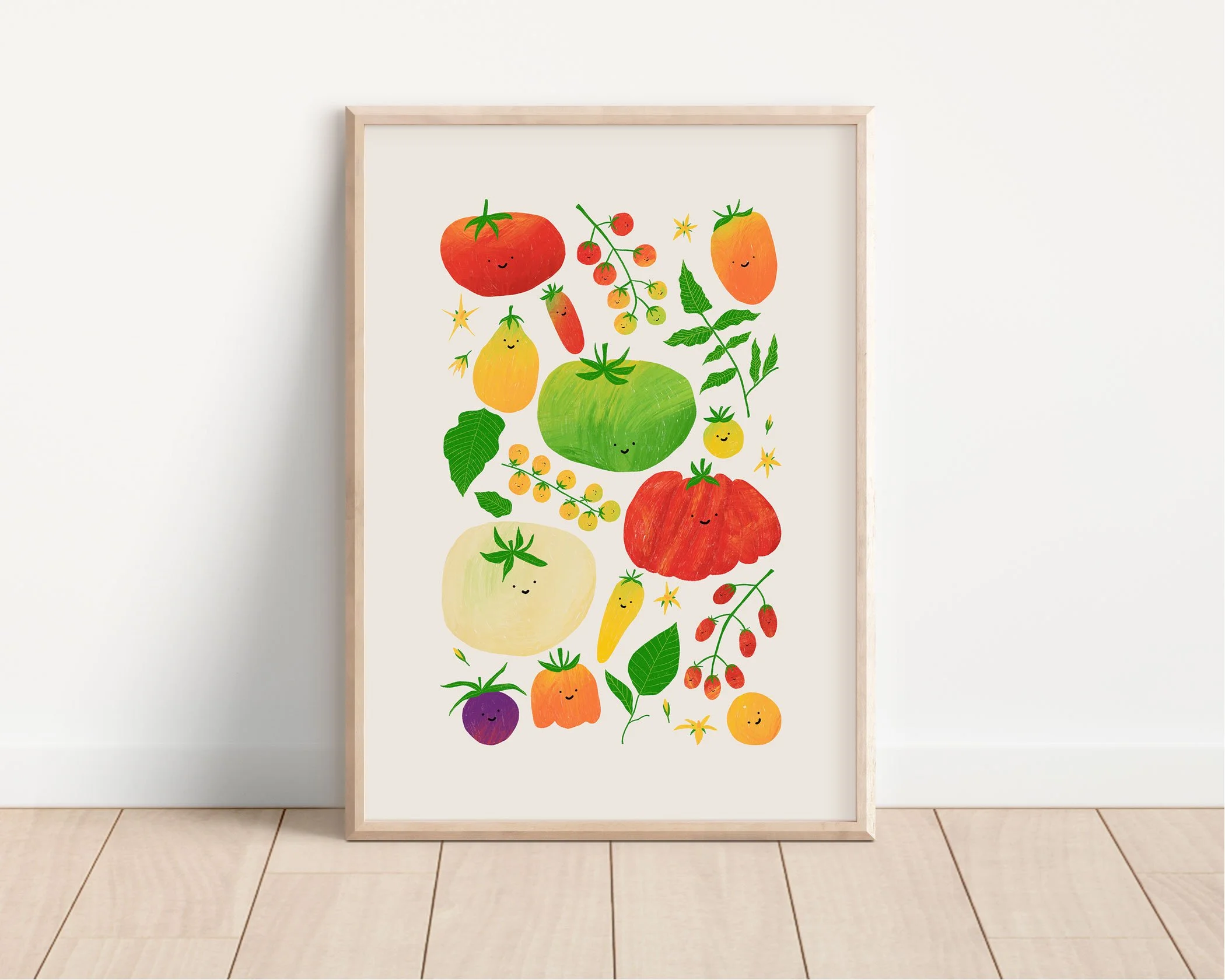 Tomato Varieties Art Print