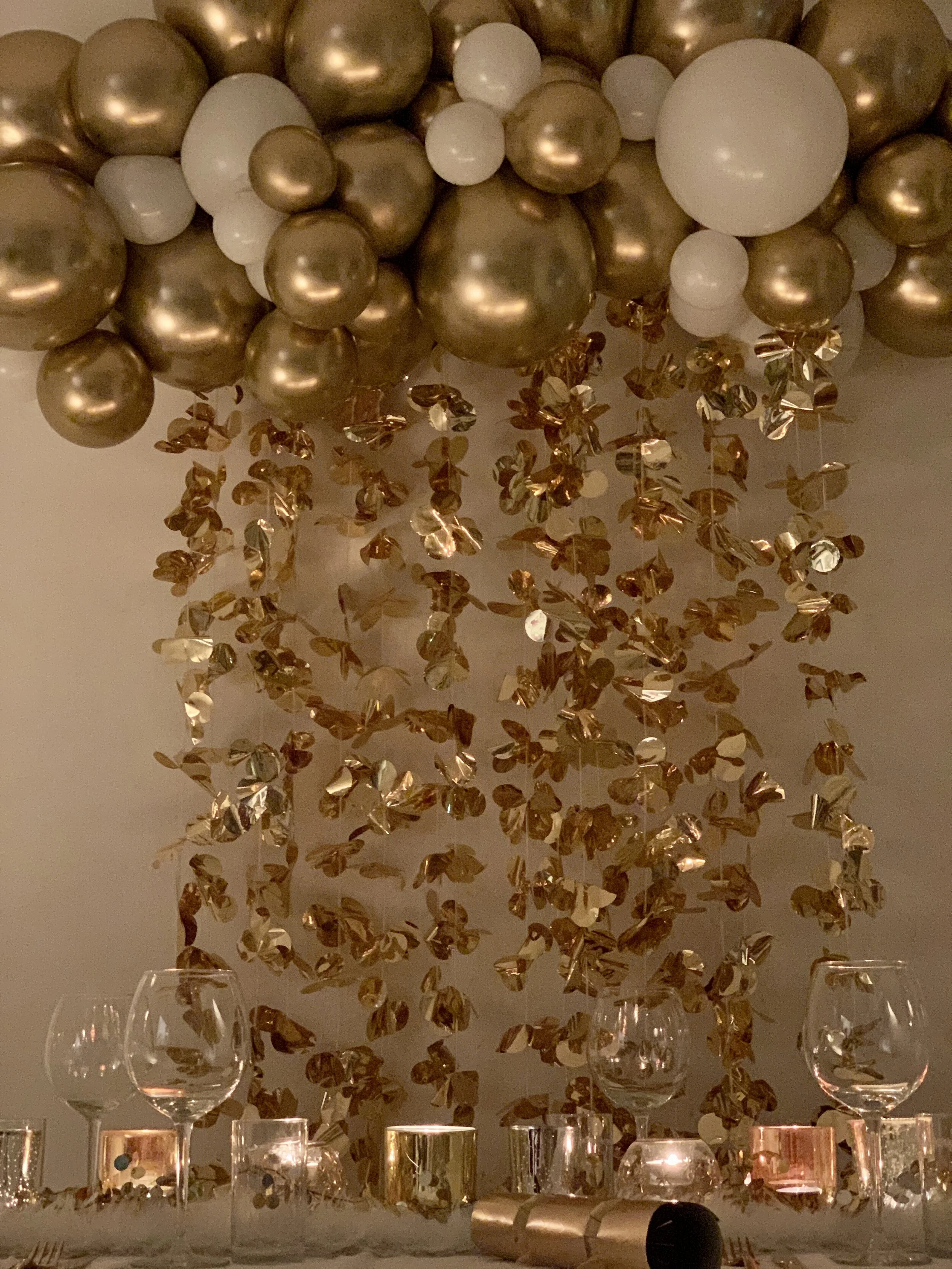 Gold Christmas balloon garland - Shenanigans.jpeg