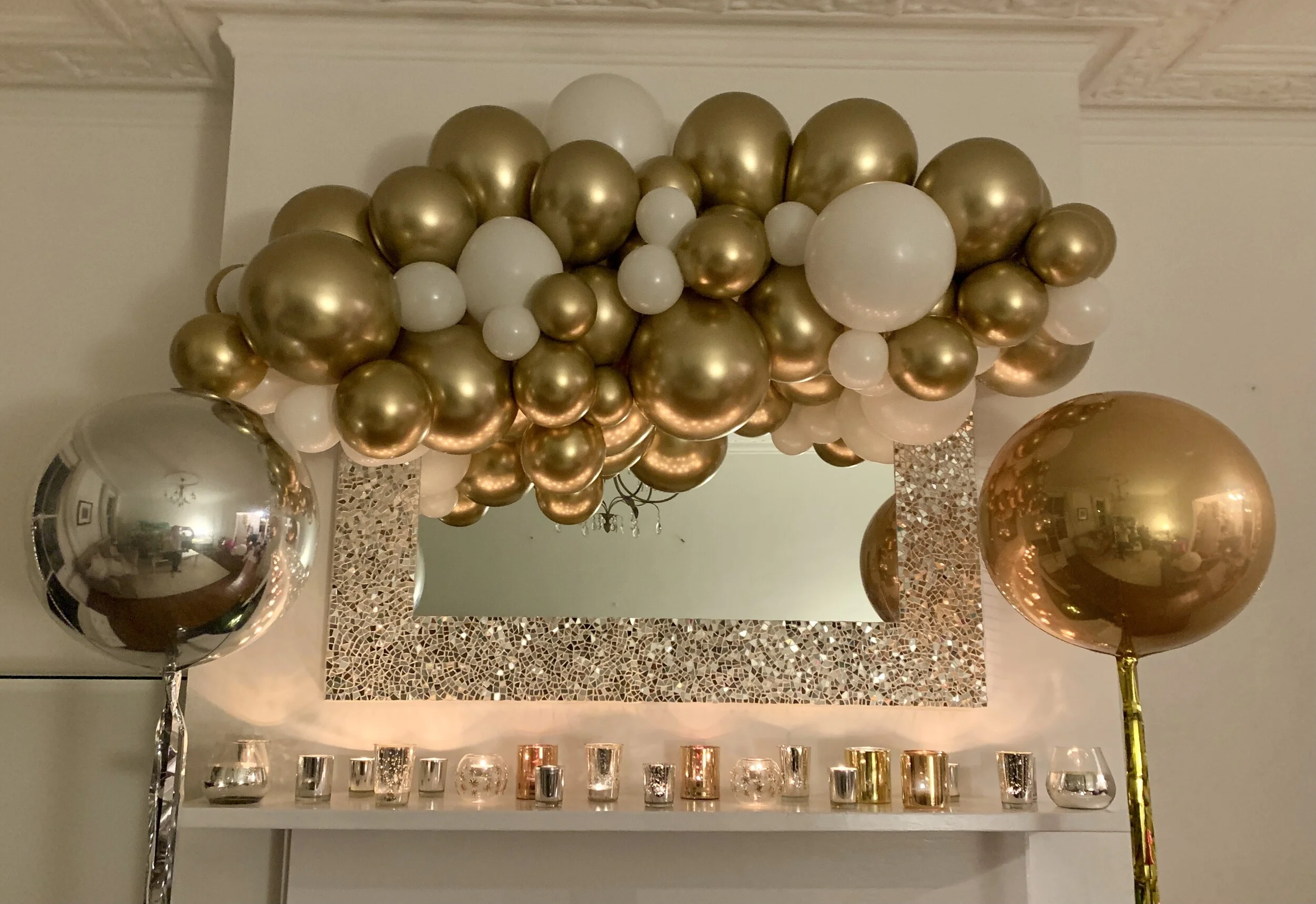 Gold Christmas balloon garland - Shenanigans.jpeg