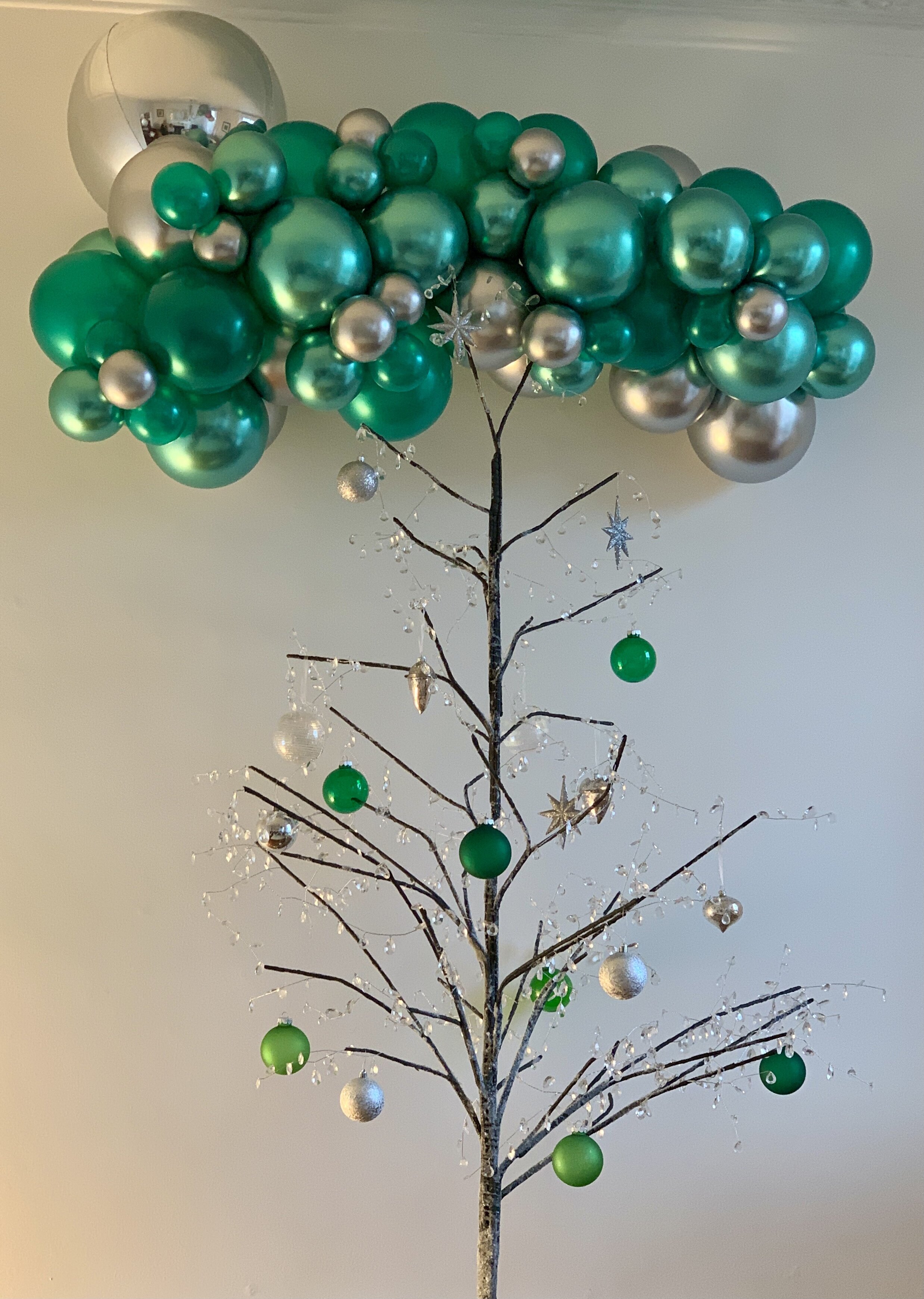 Metallic green Christmas garland - Shenanigans.jpeg
