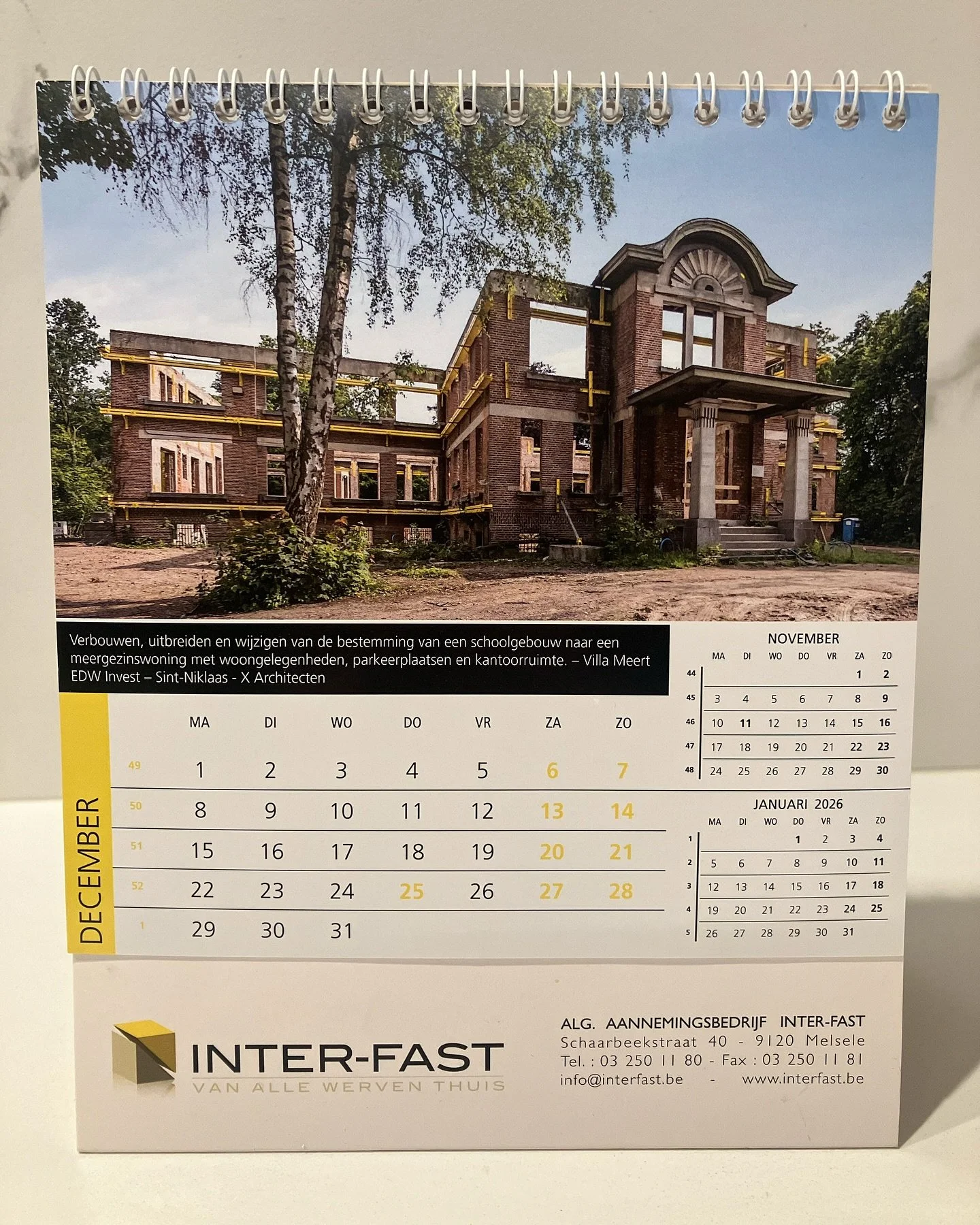 Laatste maand van onze kalender 2025&hellip; #vanallewerventhuis