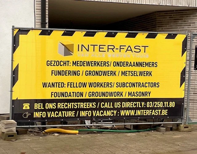 👀 Heb jij onze banners al gespot?
Dan weet je het al: Inter-Fast is op zoek naar versterking! 💪
🔨 Wij zoeken 2 types ruwbouwarbeiders:
1️⃣ Polyvalente ruwbouwarbeiders
2️⃣ Ruwbouwarbeiders gespecialiseerd in funderings- en rioleringswerken
👉 Werk