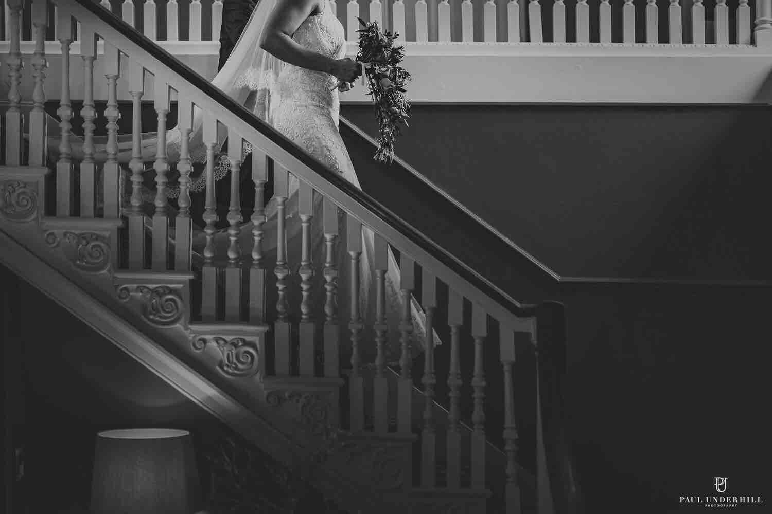 Mortons Manor-Corfe Castle-Dorset-Bride Stairs Black & White.jpg