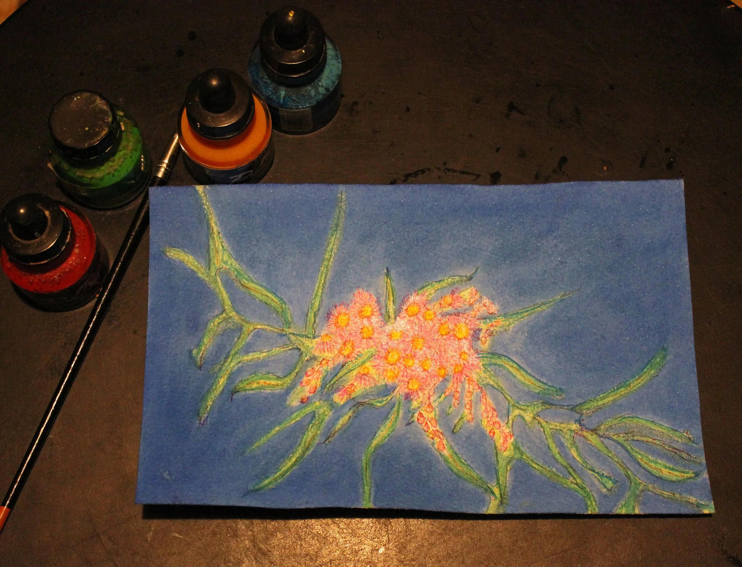 Approaches No. 2 Flower - Pink Eucalyptus