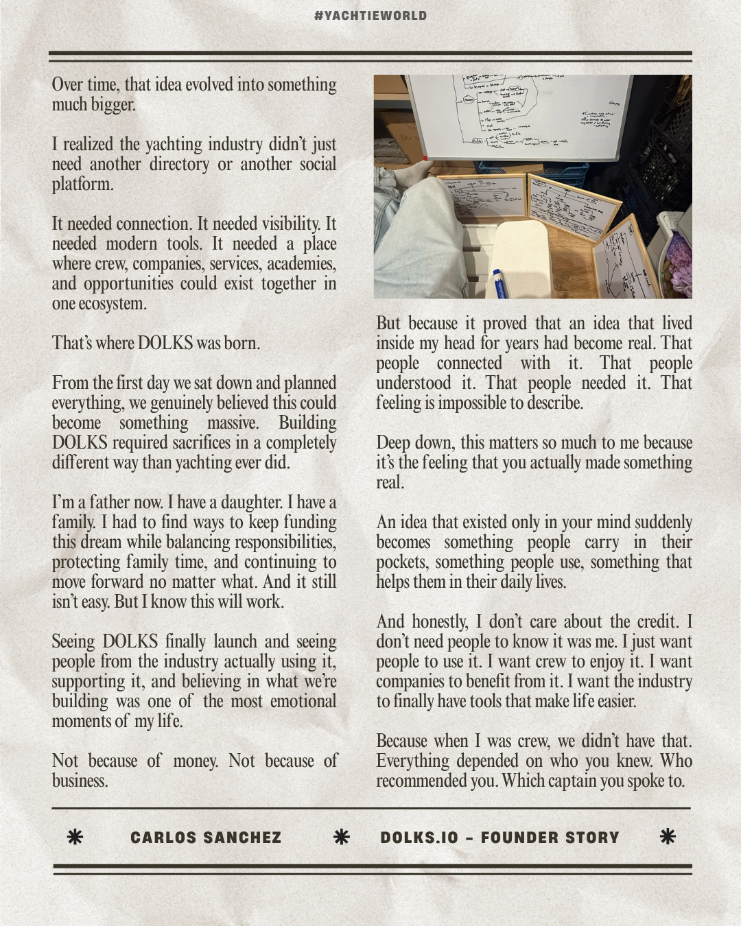 Over time, that idea evolved into something much bigger. 

I realized the yachting industry didn’t just need another directory or another social platform.

It needed connection. It needed visibility. It needed modern tools. It needed a place where cr