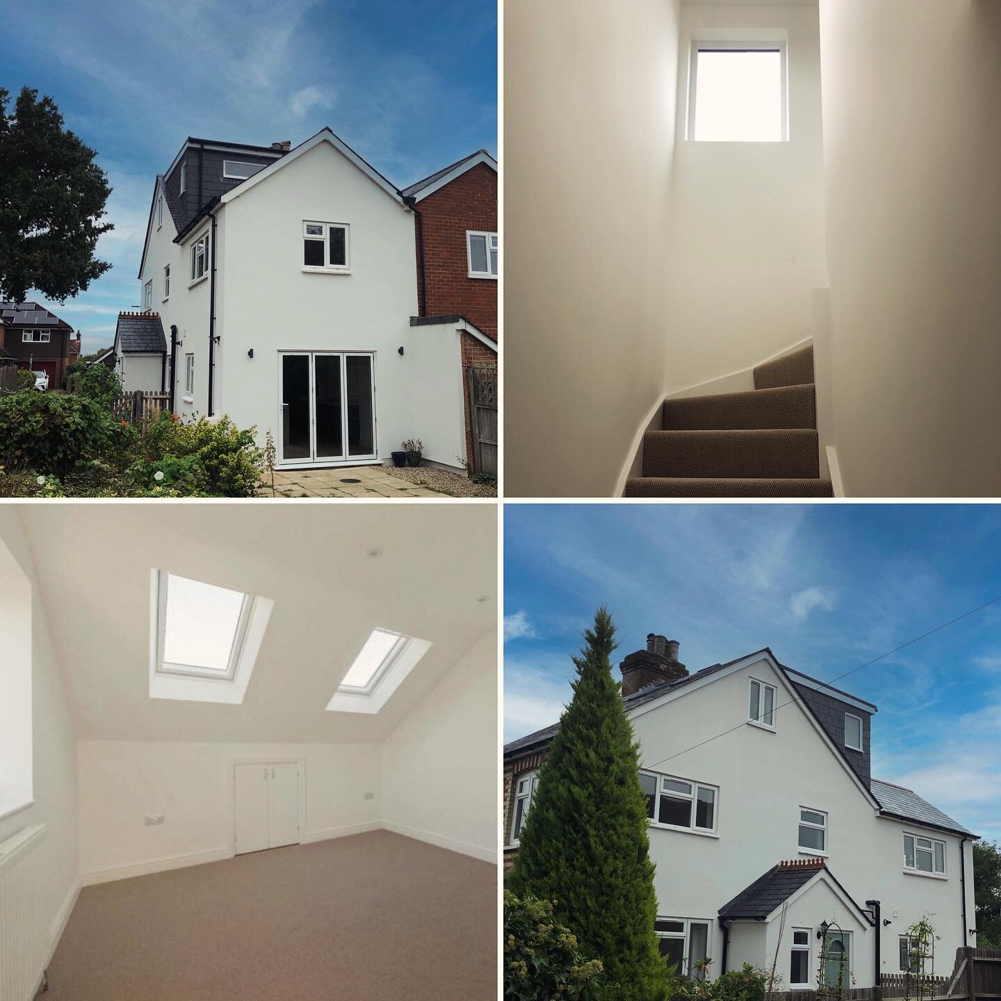 A small dormer can make a big difference.
This house was being renovated to sell and our addition of the dormer created a really valuable third bedroom with en-suite, making it much more attractive as a family home.
#nelsontaylor #farnham #loftextens