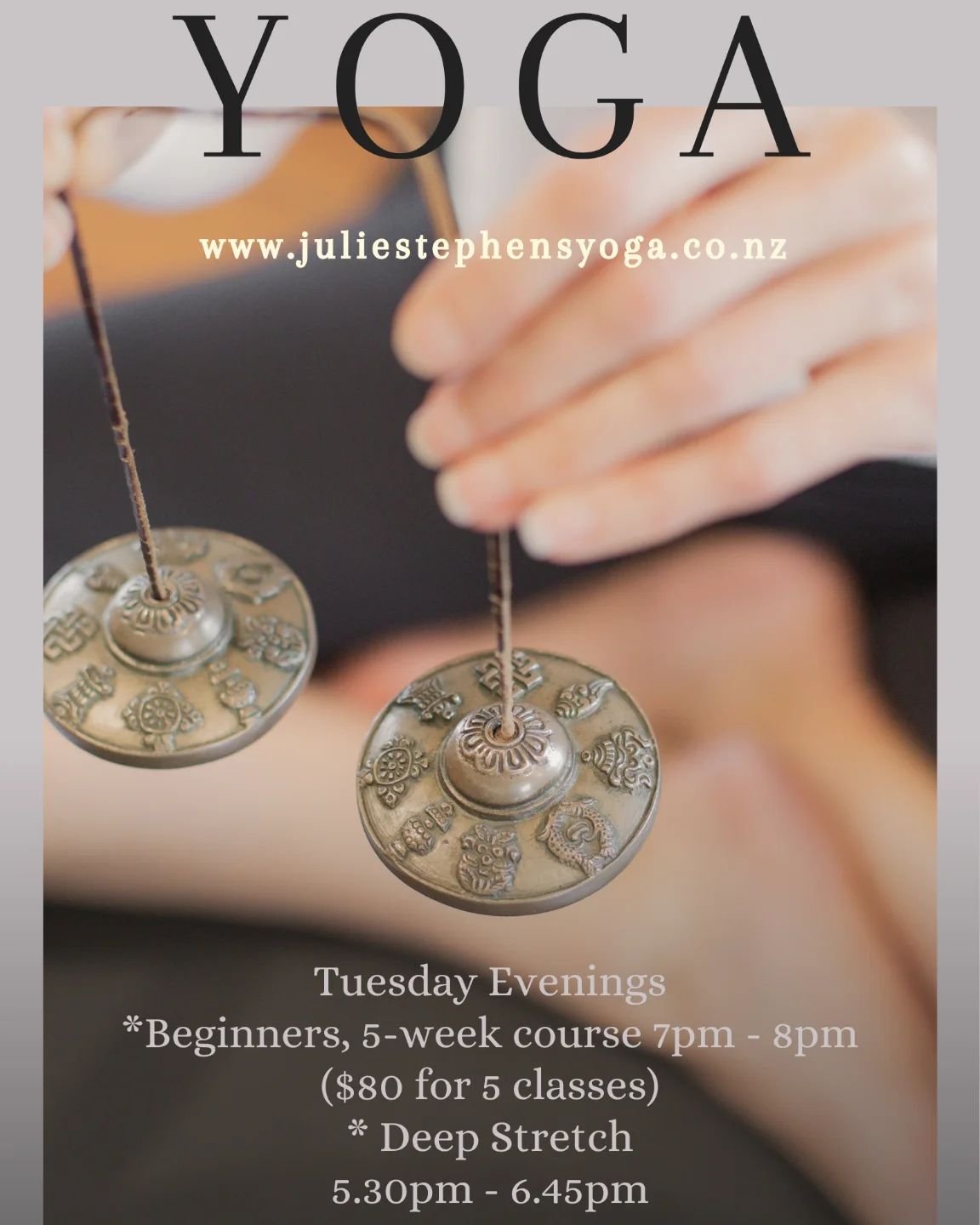 Starting next Tuesday! Can't wait to see you all 🥰
Get in touch if you have any questions - www.juliestephensyoga.co.nz 
Location is at the Nelson Yacht Club. The perfect environment to connect 🤗