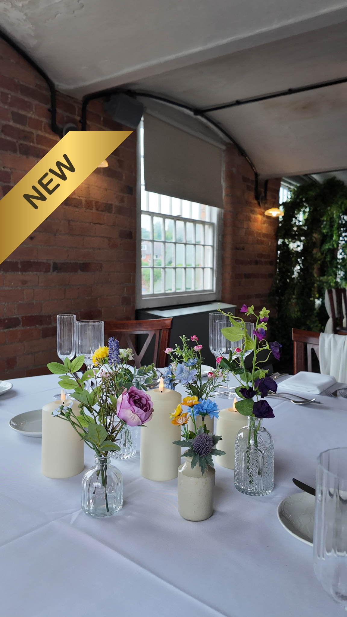 Wedding Bud Vase Centrepieces