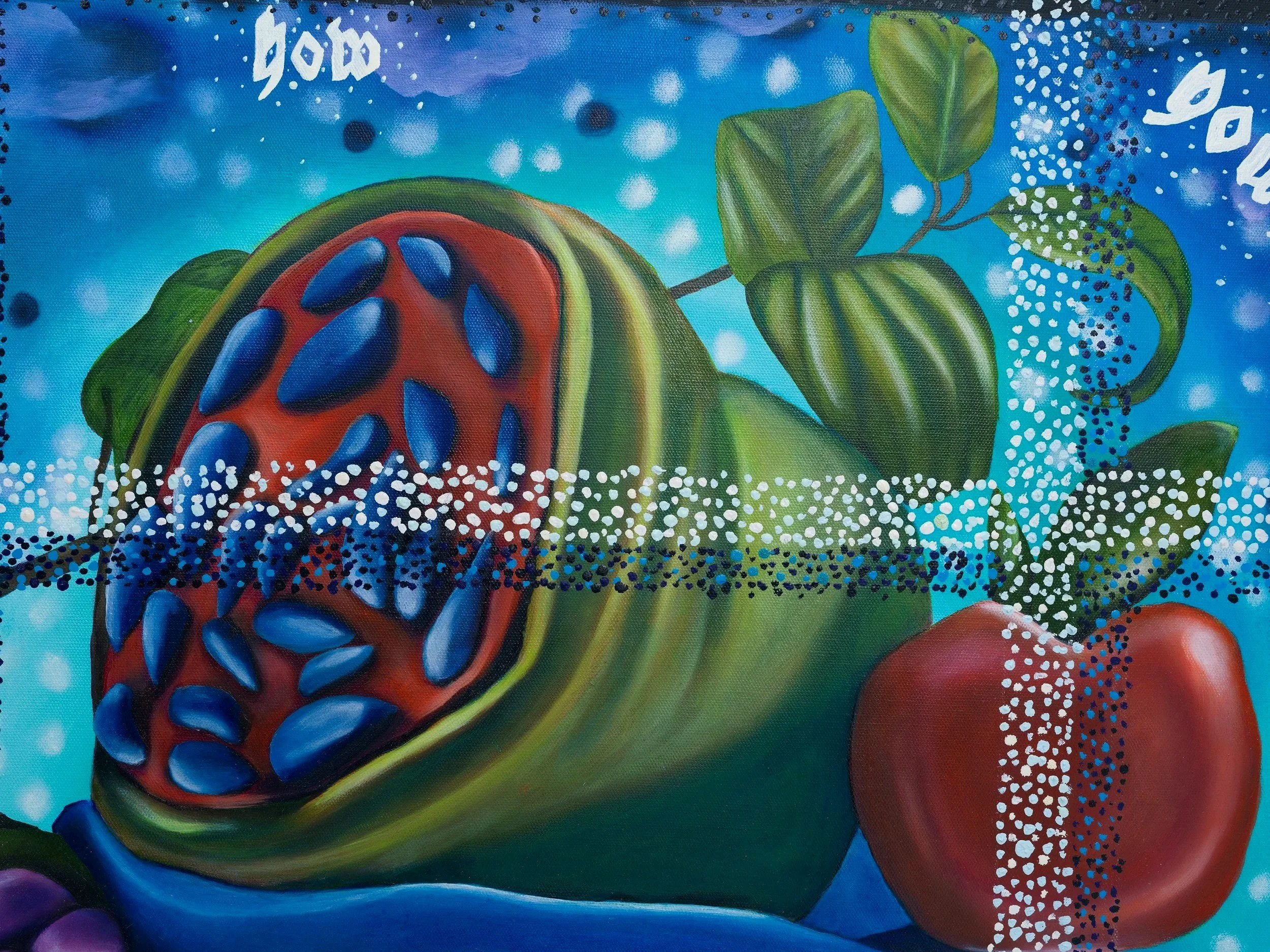 E𝙭 𝘾𝙪𝙧𝙘𝙪𝙧𝙗𝙞𝙩𝙖 (𝙁𝙧𝙪𝙞𝙩 𝘿𝙧𝙚𝙖𝙢), 2024, Oil on Linen, 73x91cm