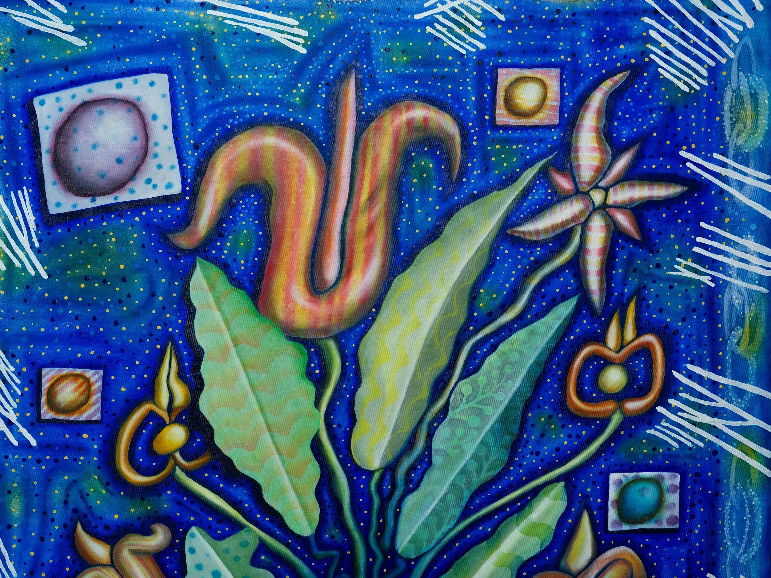 𝙋𝙡𝙖𝙣𝙩𝙤𝙡𝙤𝙜𝙮 𝙄, 2025, Oil on Linen, 136× 84 cm