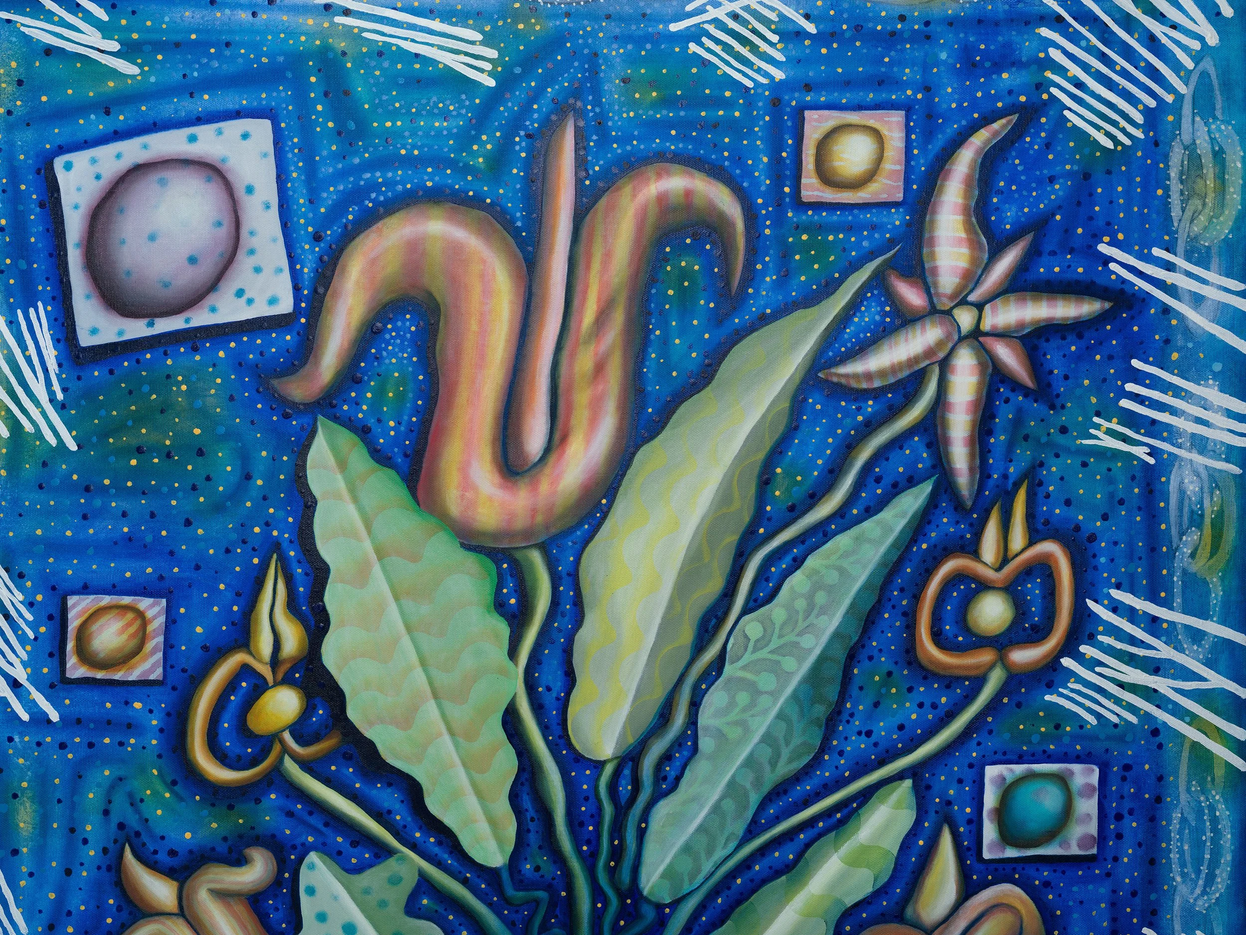 𝙋𝙡𝙖𝙣𝙩𝙤𝙡𝙤𝙜𝙮 𝙄, 2025, Oil on Linen, 136× 84 cm