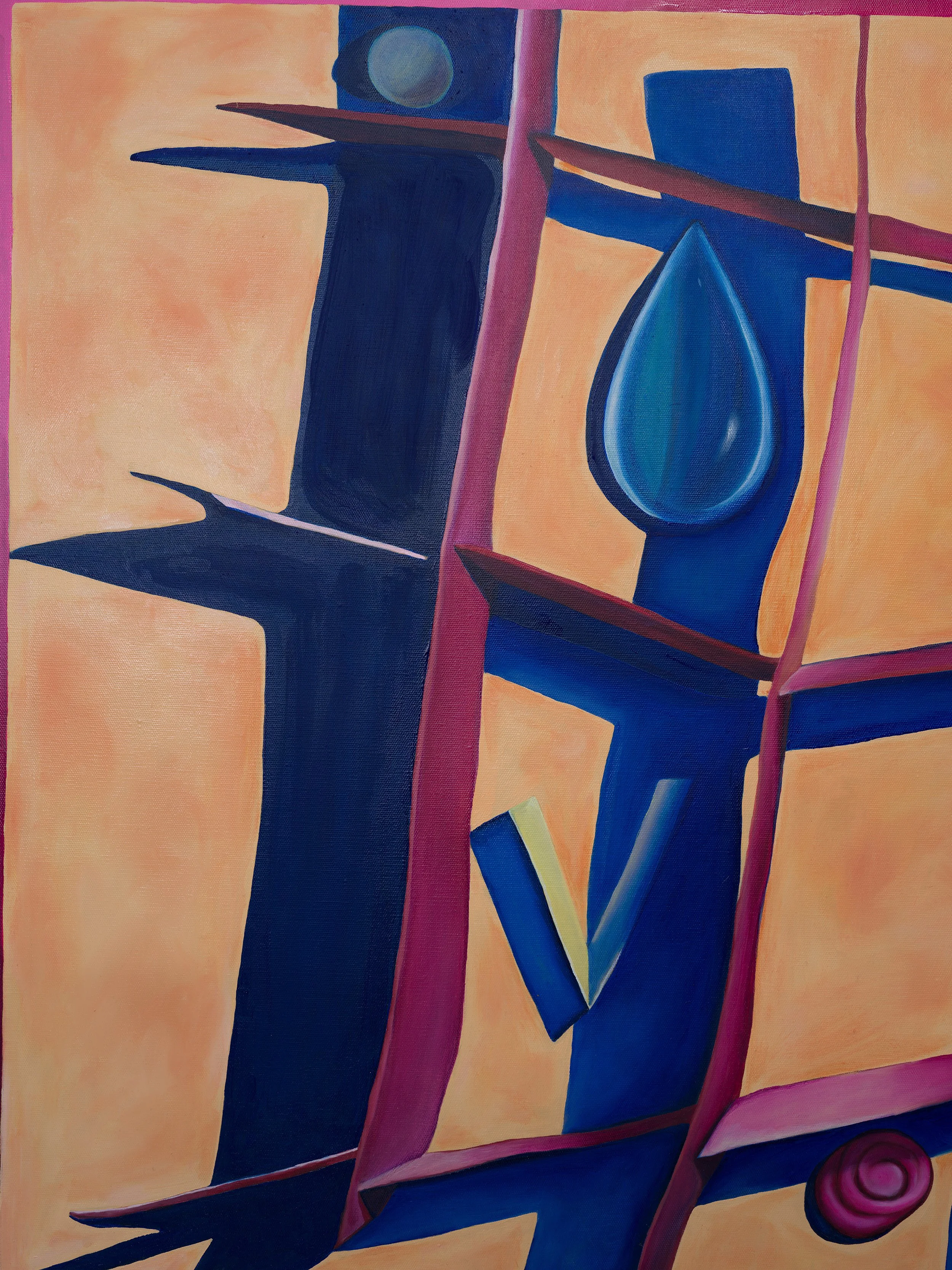 Residency Status, 2026, Oil on Linen, 84 × 136cm