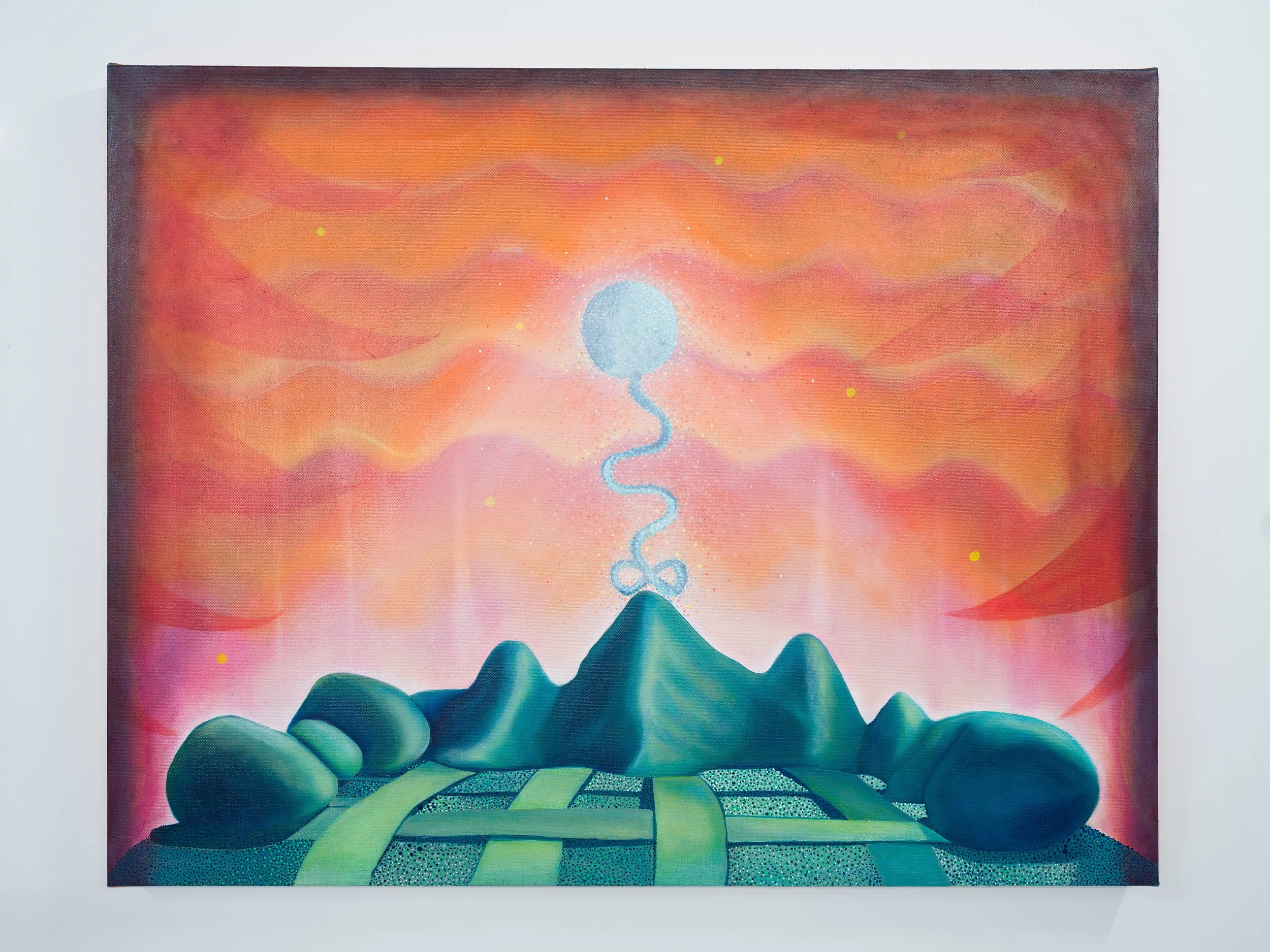 No Man’s Nanoland, 2026, Oil on Linen, 70cm × 90cm