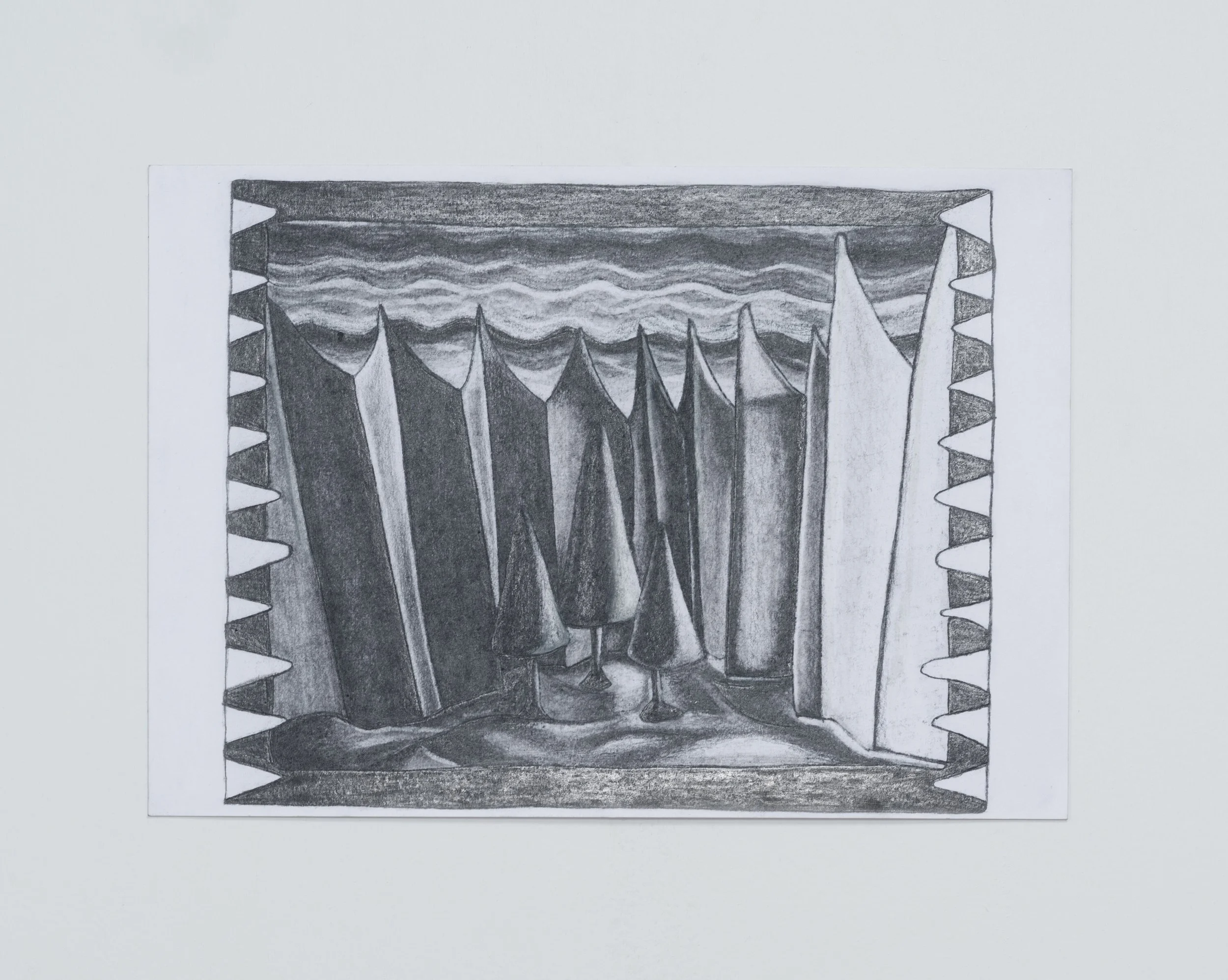 En Aning (A Hint), 2026, graphite drawing, A4