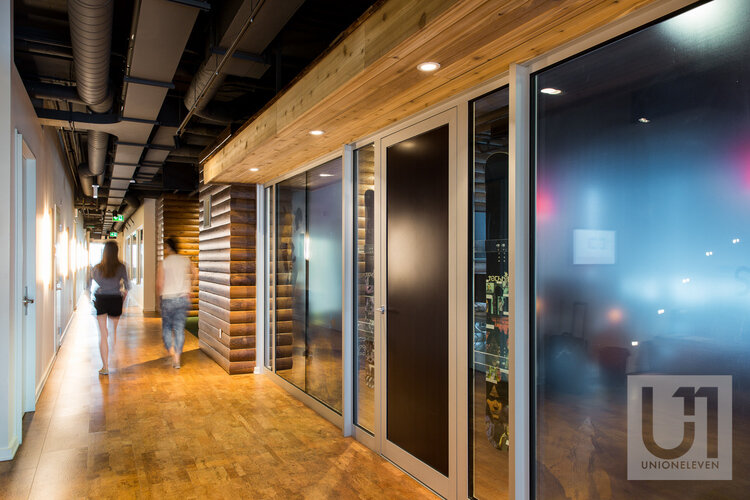 Professional commercial photography at Shopify's Ottawa offices
