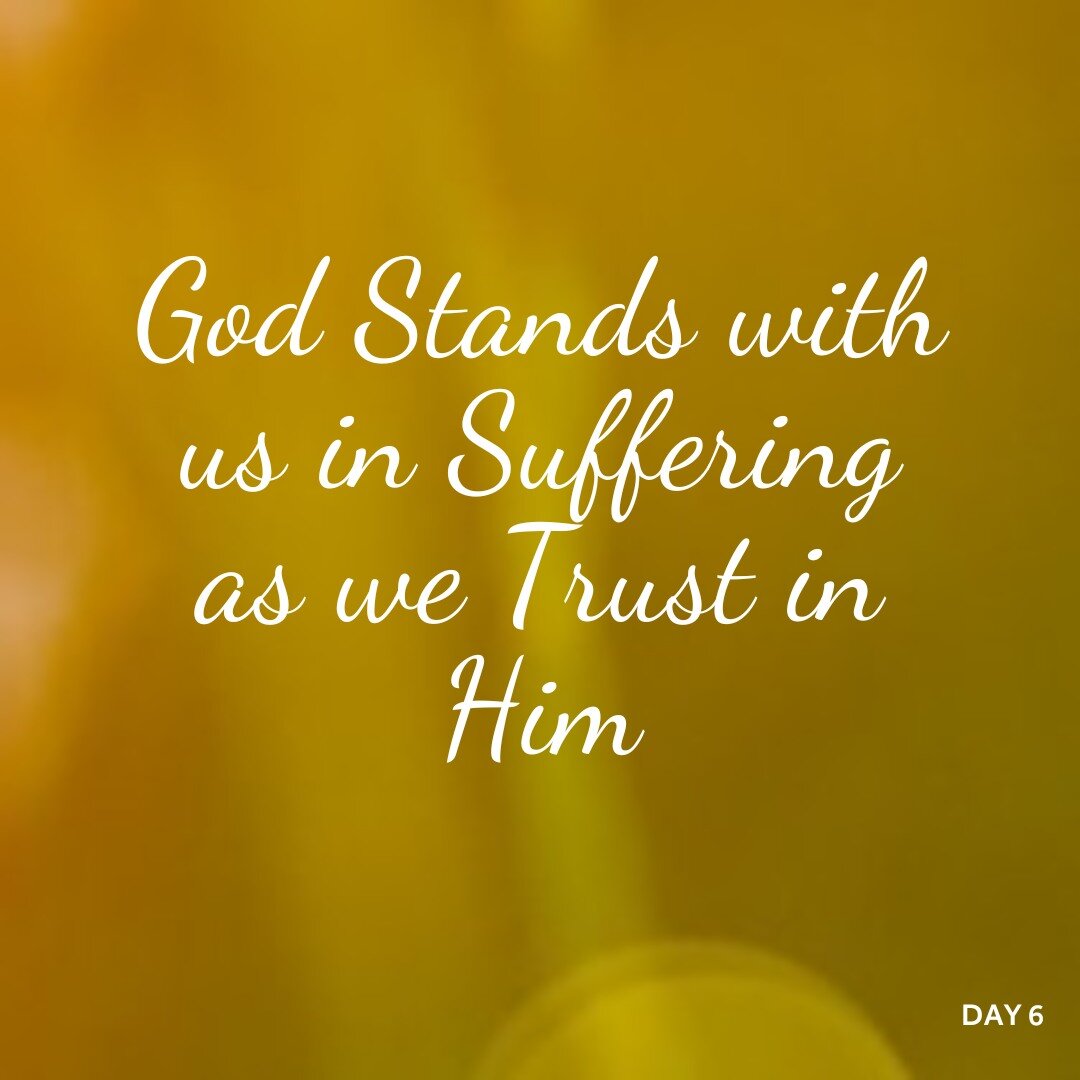 Day 6: Take time to read and pray how God stands with us in suffering as we trust in him
For the daily devotional, click here: https://mosaic-church.org.uk/encountering-god